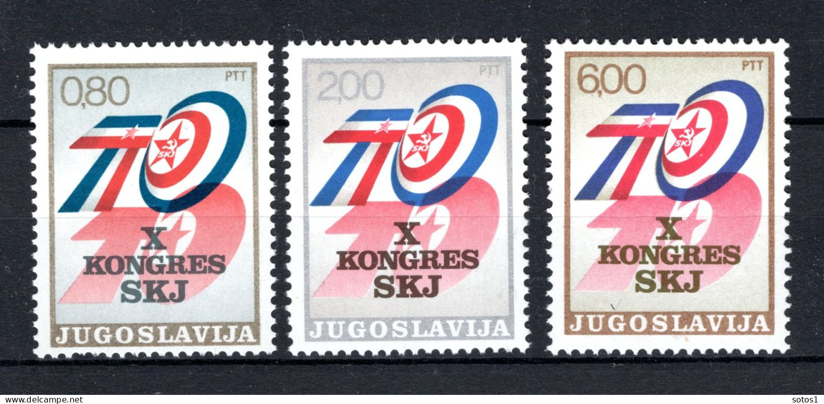 JOEGOSLAVIE Yt. 1447/1449 MNH 1974 - Unused Stamps