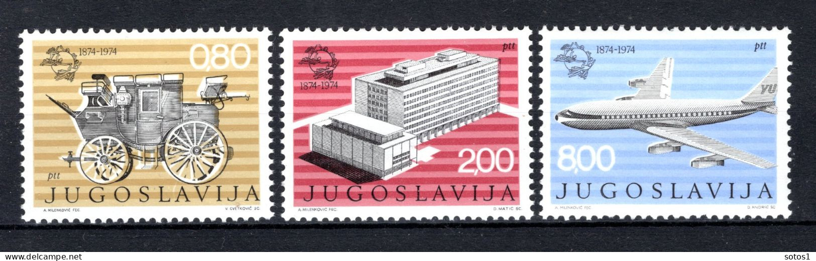 JOEGOSLAVIE Yt. 1429/1431 MNH 1974 - Neufs