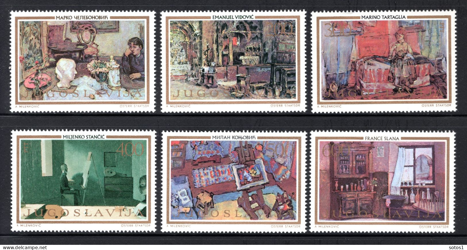 JOEGOSLAVIE Yt. 1410/1415 MNH 1973 - Unused Stamps