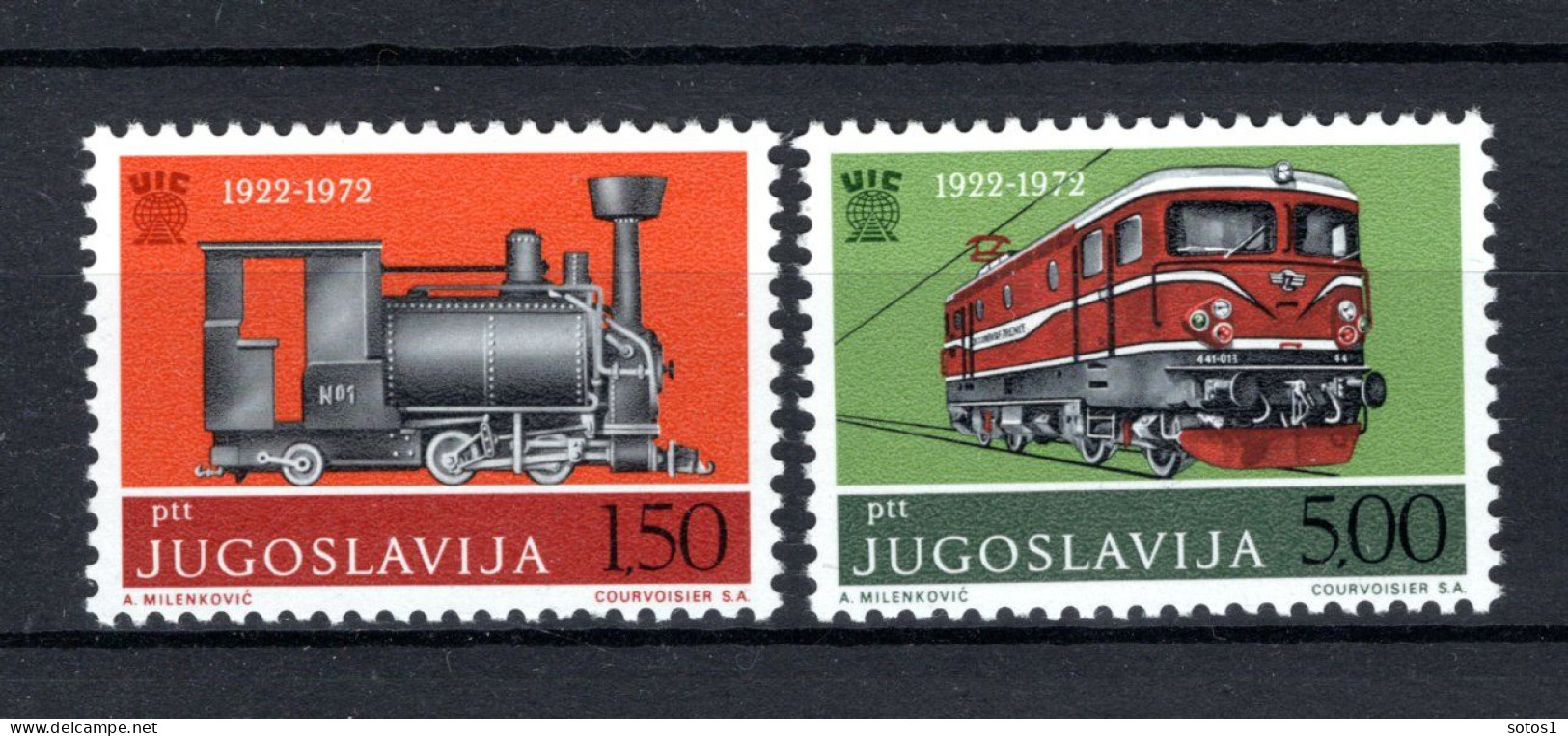 JOEGOSLAVIE Yt. 1363/1364 MNH 1972 - Unused Stamps