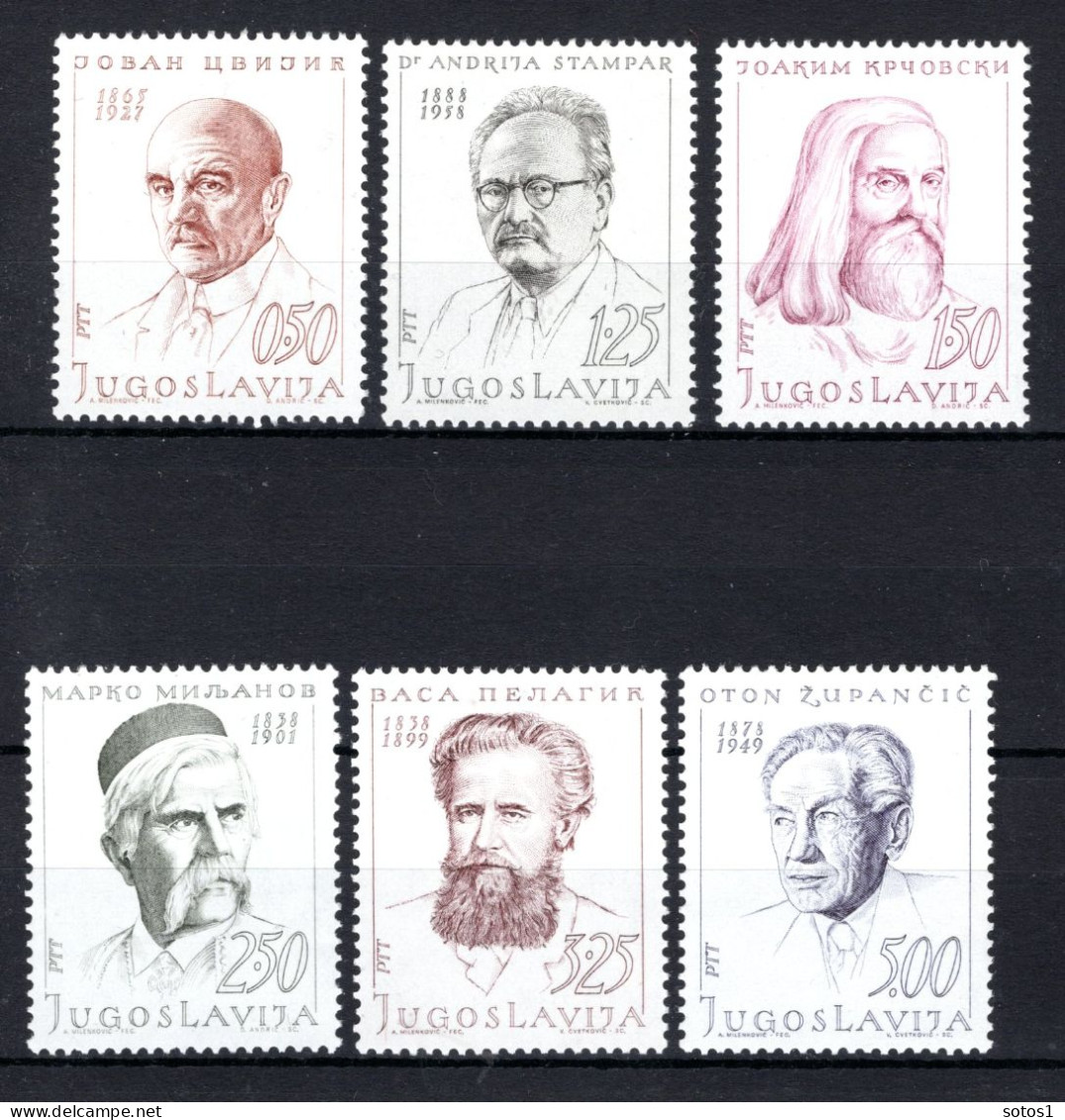 JOEGOSLAVIE Yt. 1257/1262 MNH 1970 - Unused Stamps