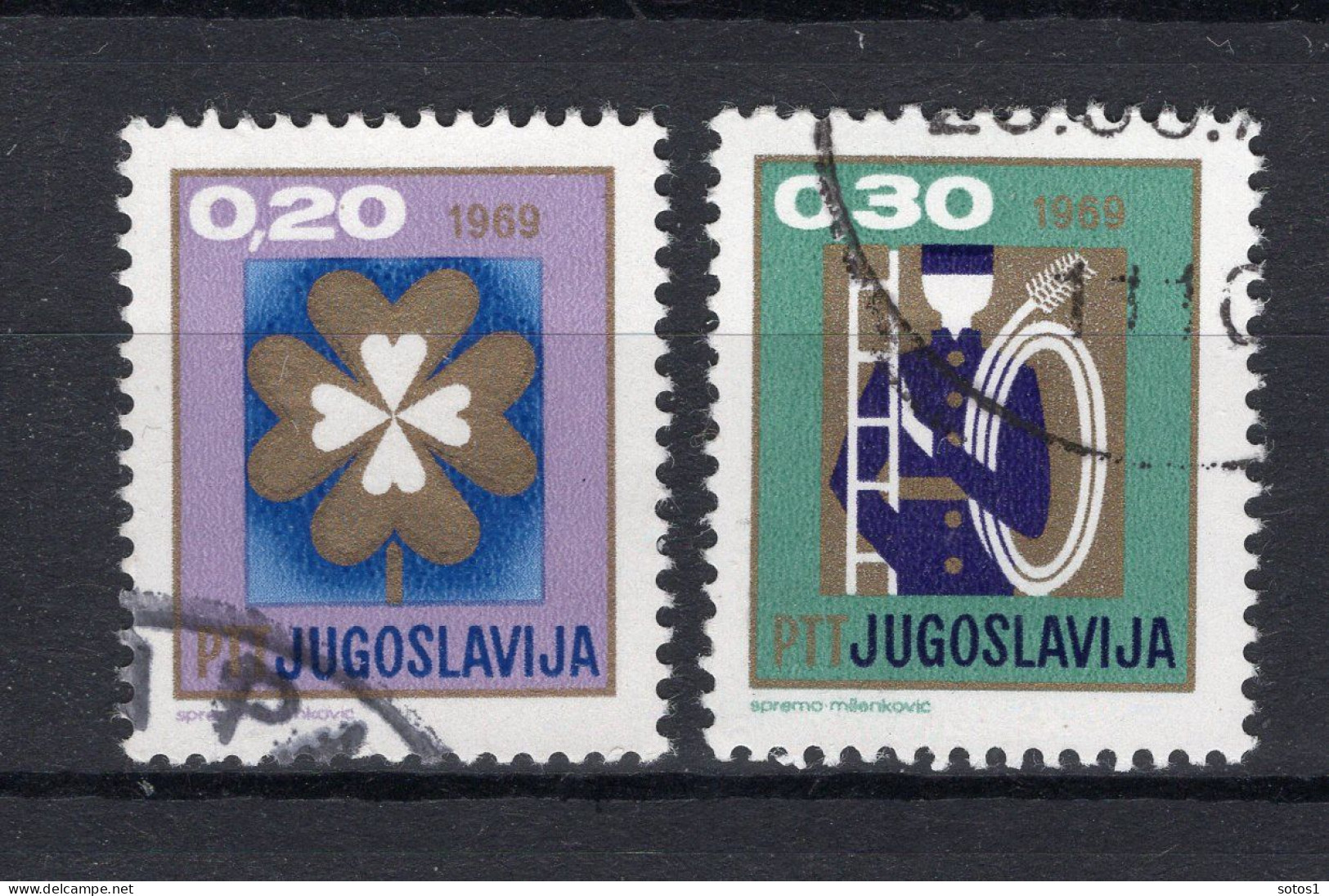JOEGOSLAVIE Yt. 1208/1209° Gestempeld 1968 - Used Stamps