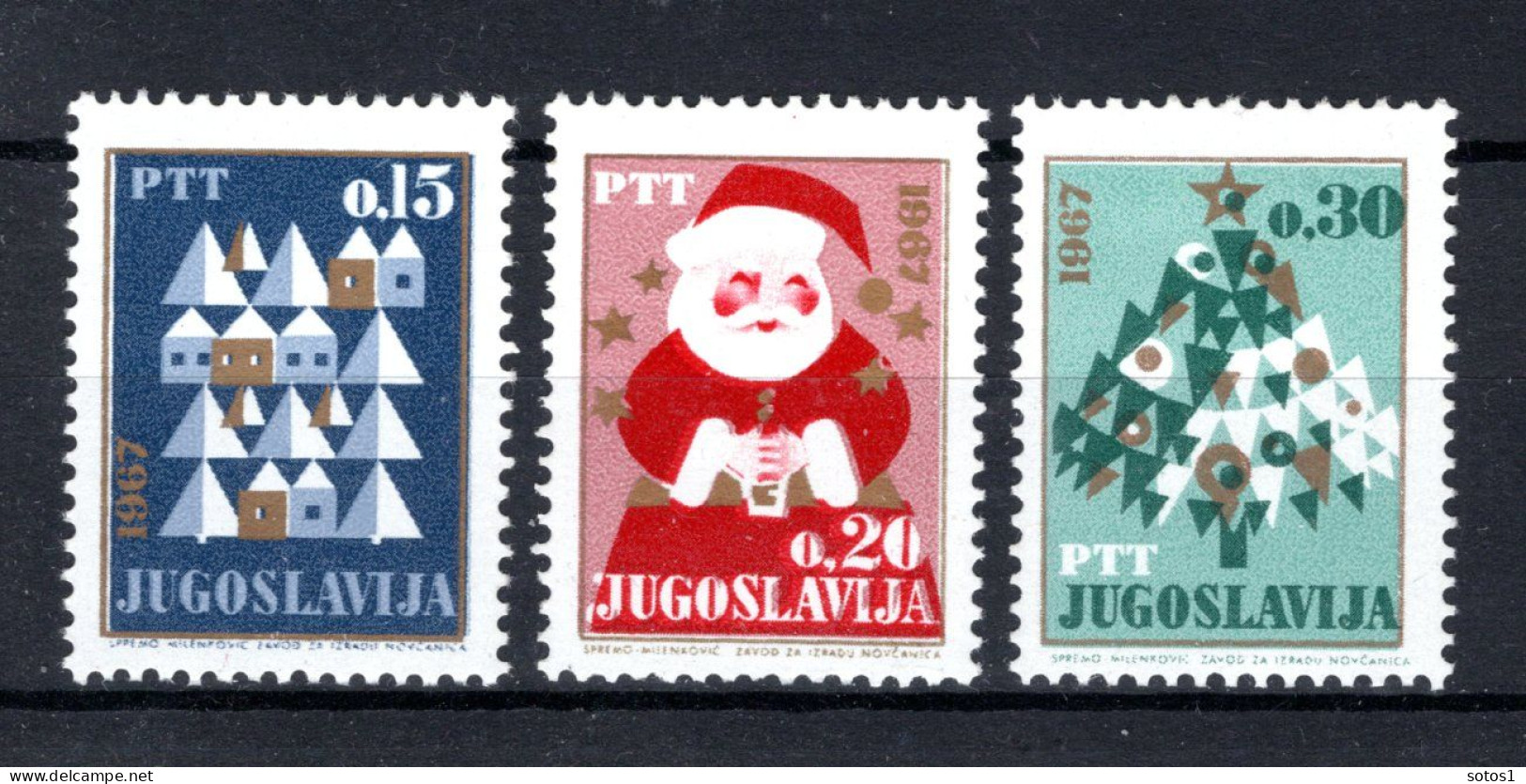 JOEGOSLAVIE Yt. 1091/1093 MNH 1967 - Unused Stamps