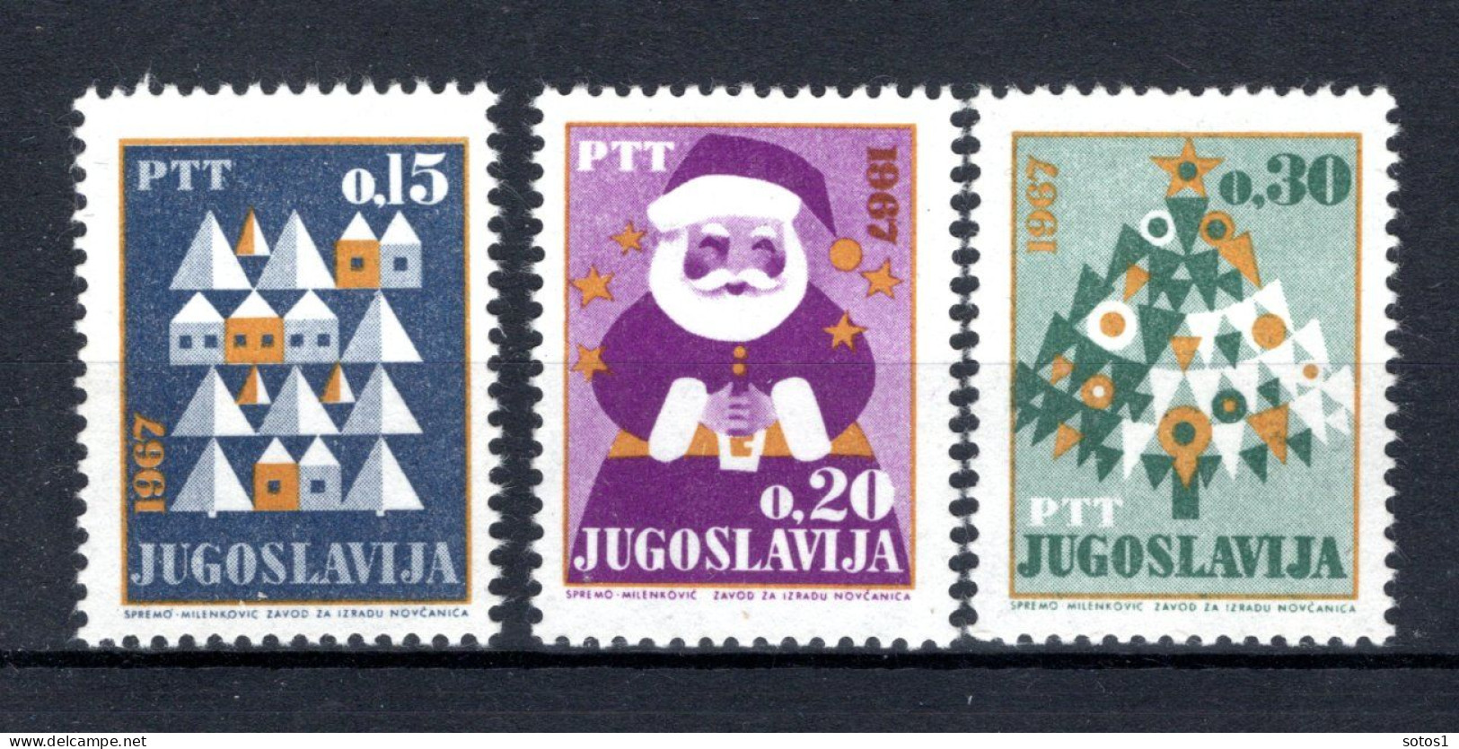 JOEGOSLAVIE Yt. 1088/1090 MNH 1966 - Unused Stamps