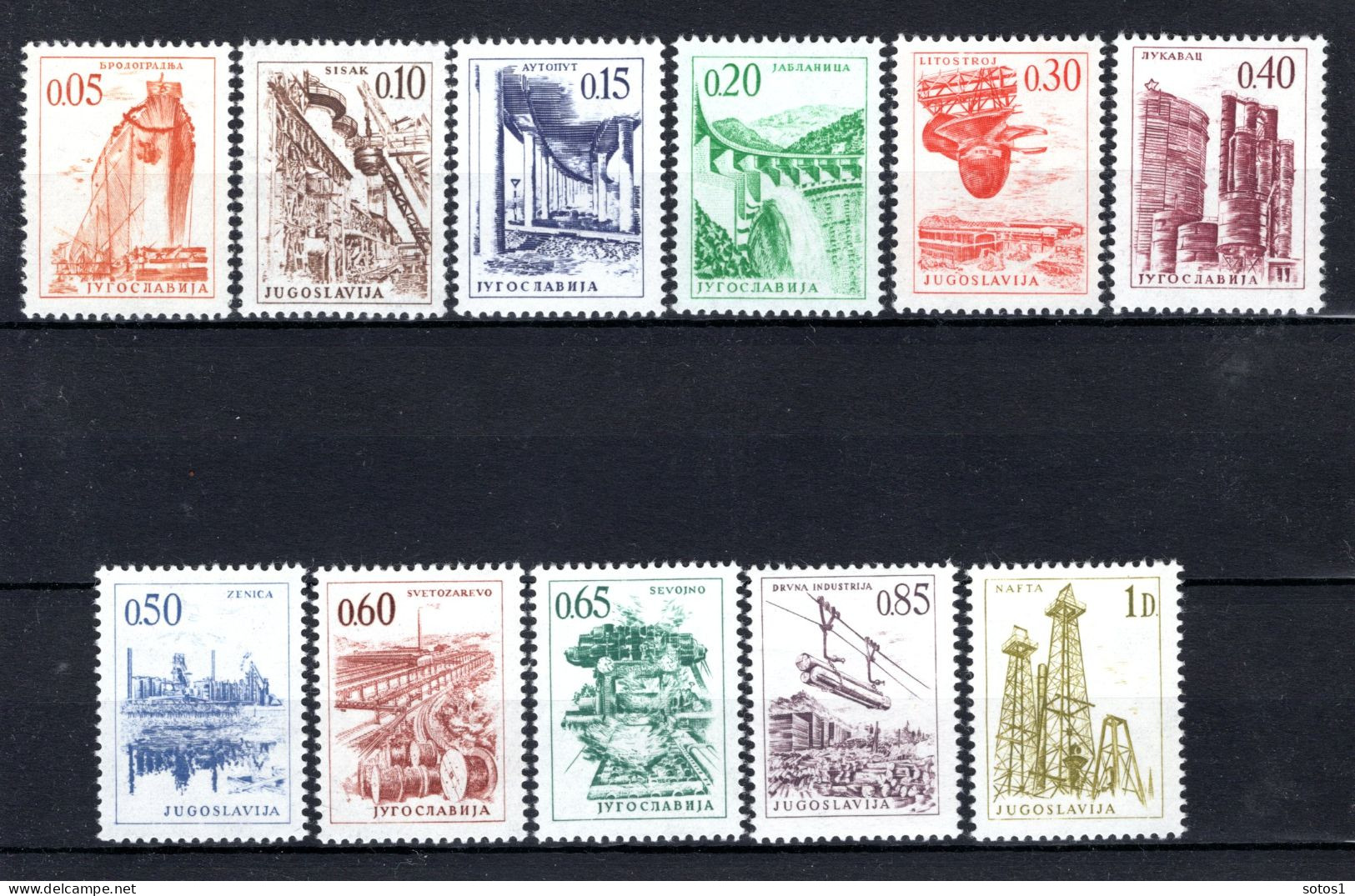 JOEGOSLAVIE Yt. 1069/1079 MNH 1966 - Unused Stamps