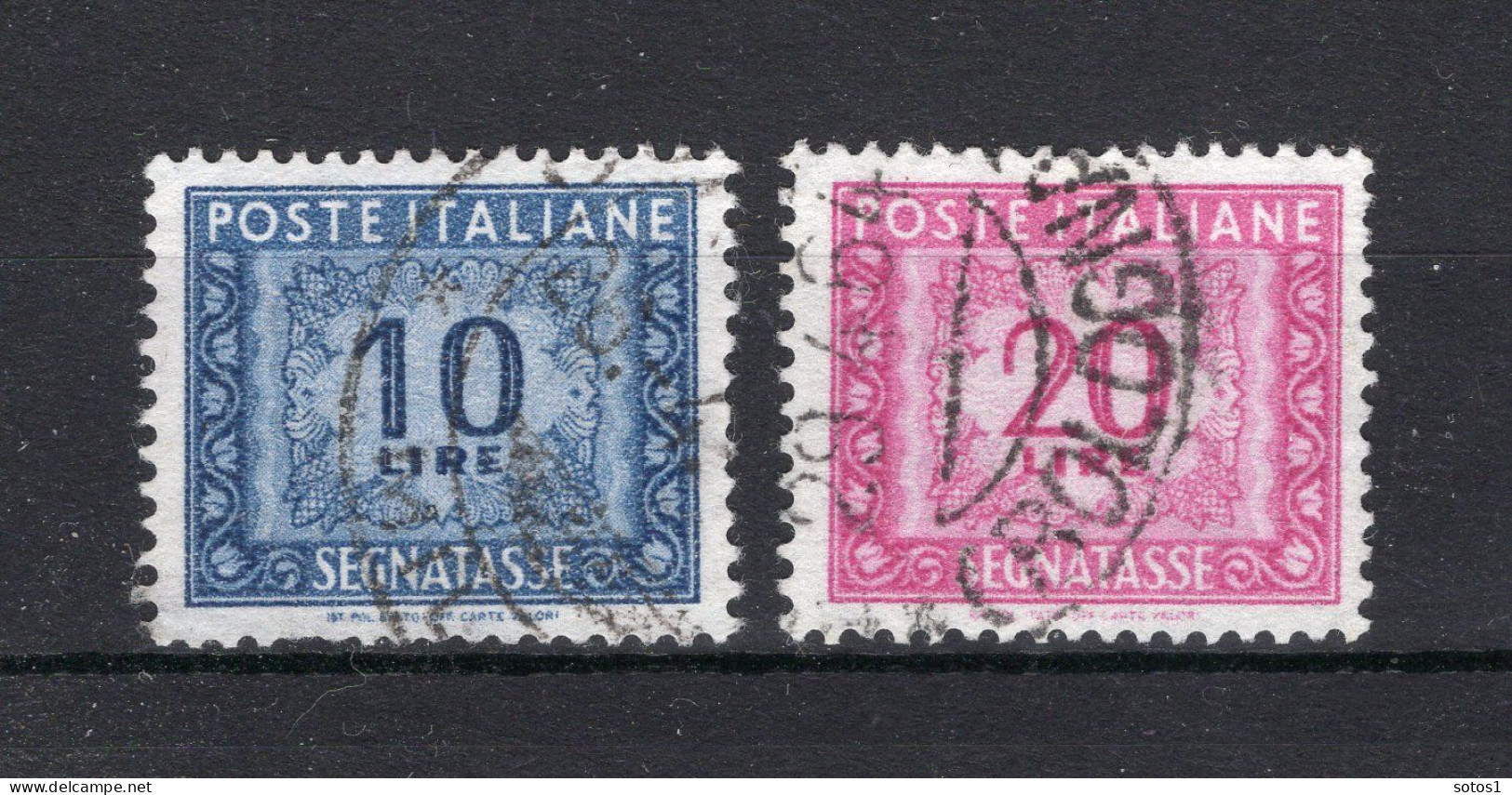 ITALIE Yt. T81/82° Gestempeld Portzegels 1955-1956 - Portomarken