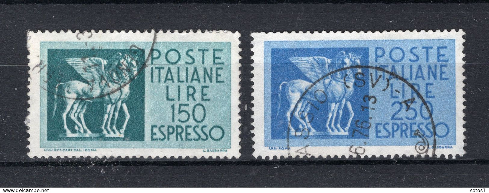 ITALIE Yt. E45/46° Gestempeld Express Zegel 1958-1966 - Express/pneumatic Mail