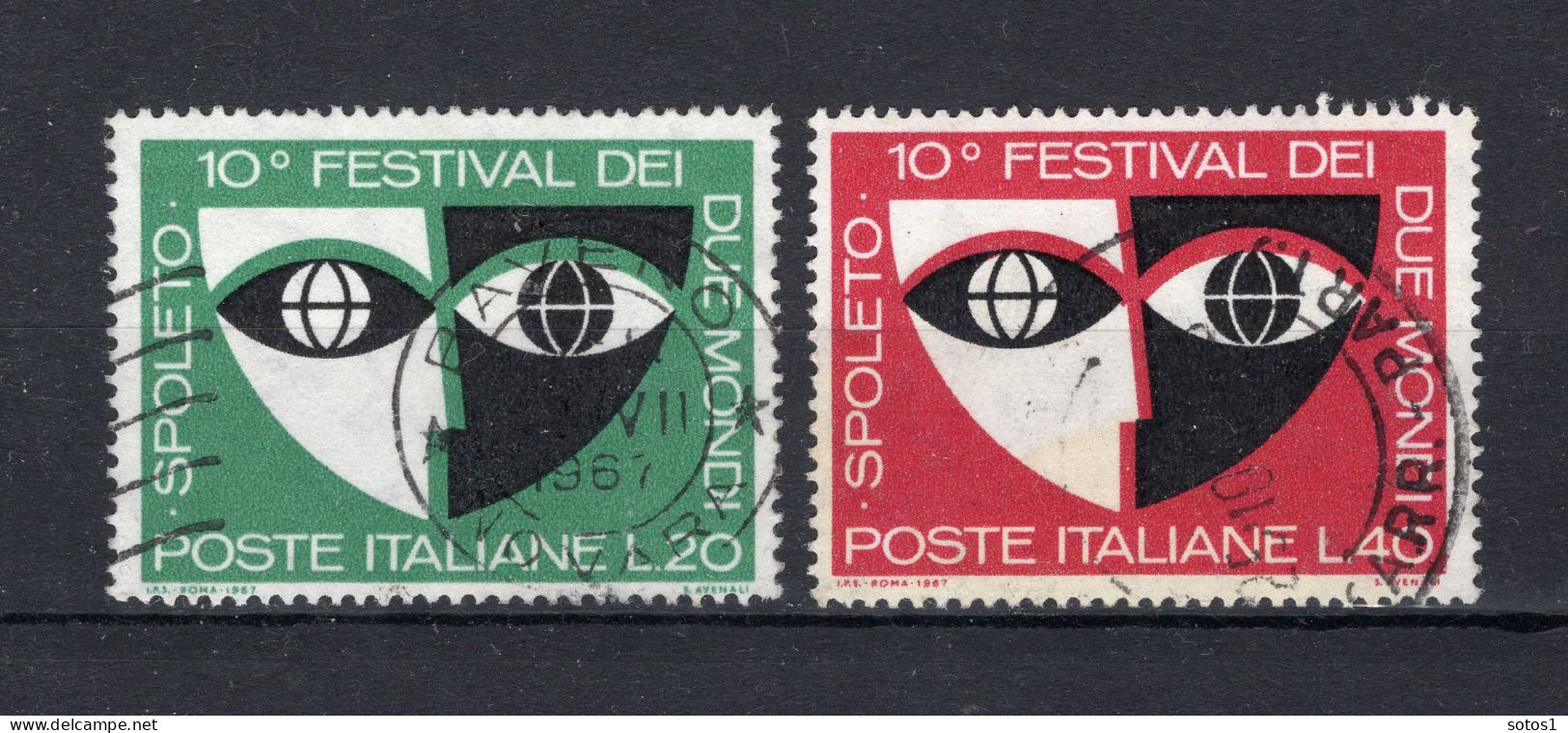 ITALIE Yt. 975/976° Gestempeld 1967 - 1961-70: Oblitérés