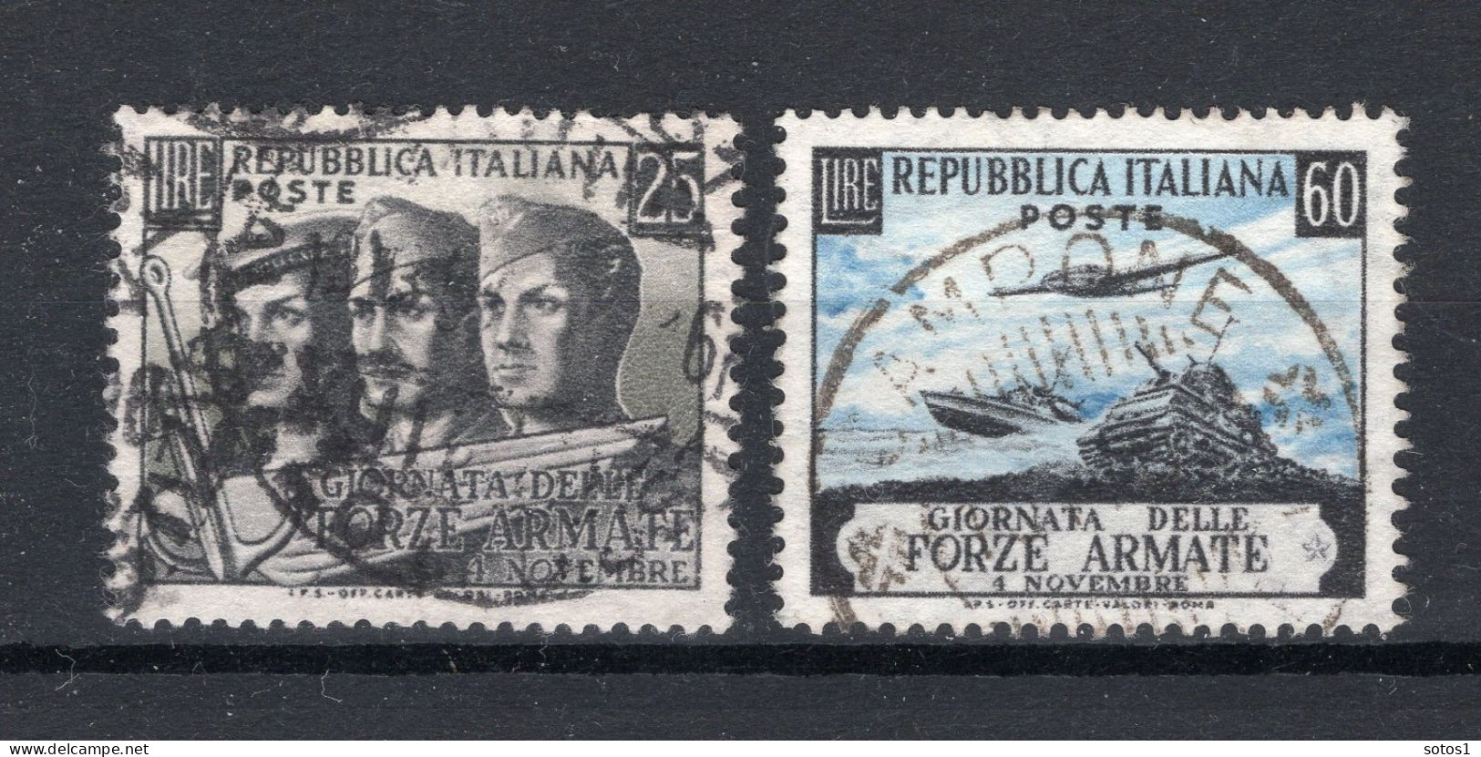 ITALIE Yt. 638/639° Gestempeld 1952 - 1946-60: Afgestempeld