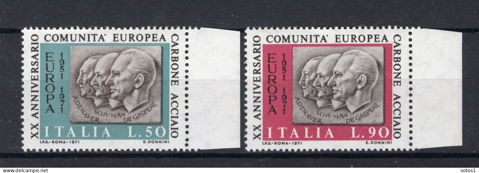 ITALIE Yt. 1070/1071 MNH 1971 - 1971-80: Mint/hinged