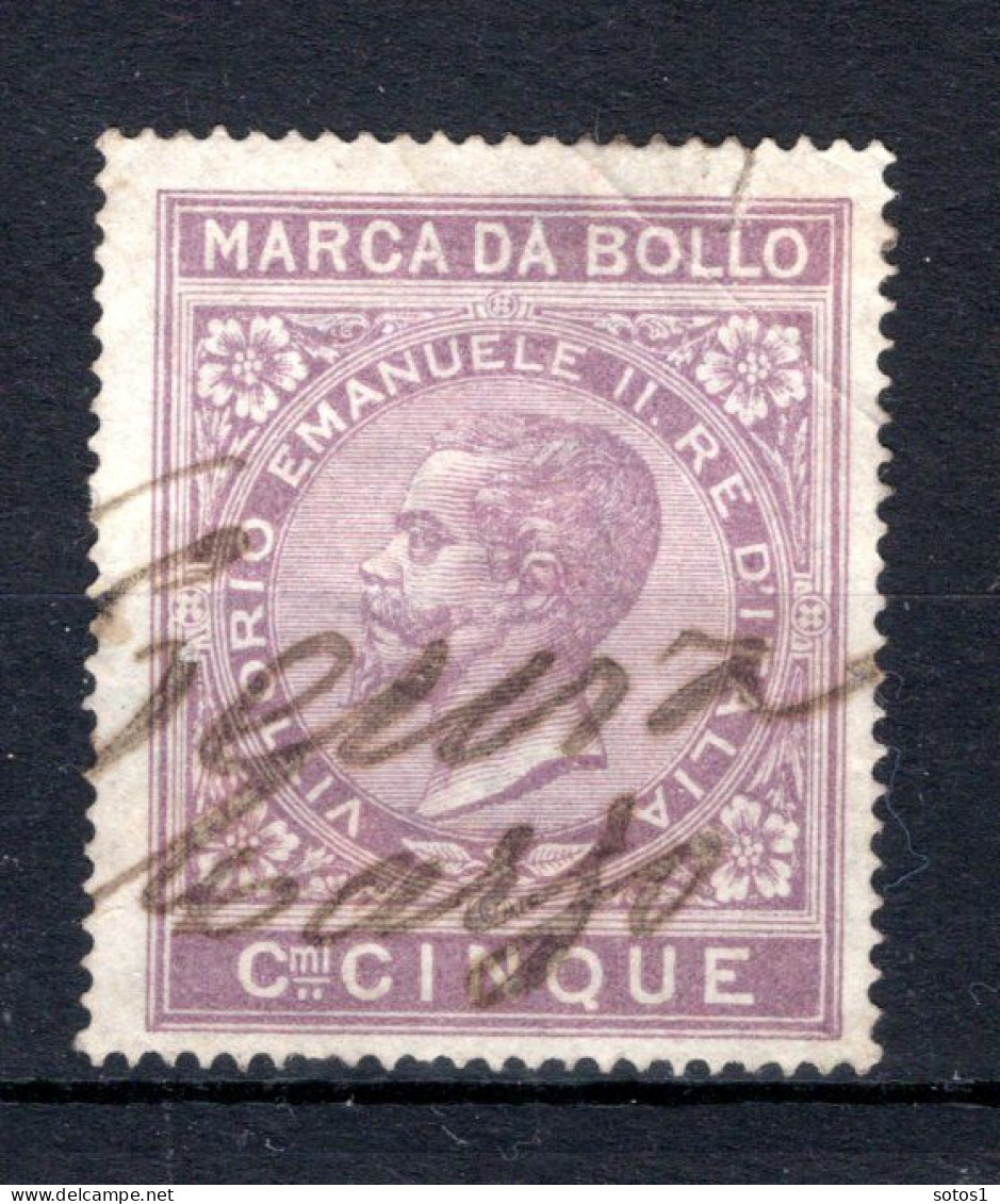 ITALIE Revenue Stamps Fiscal - Marca Da Bollo Cmi CINQUE Victor Emanuel II - Revenue Stamps