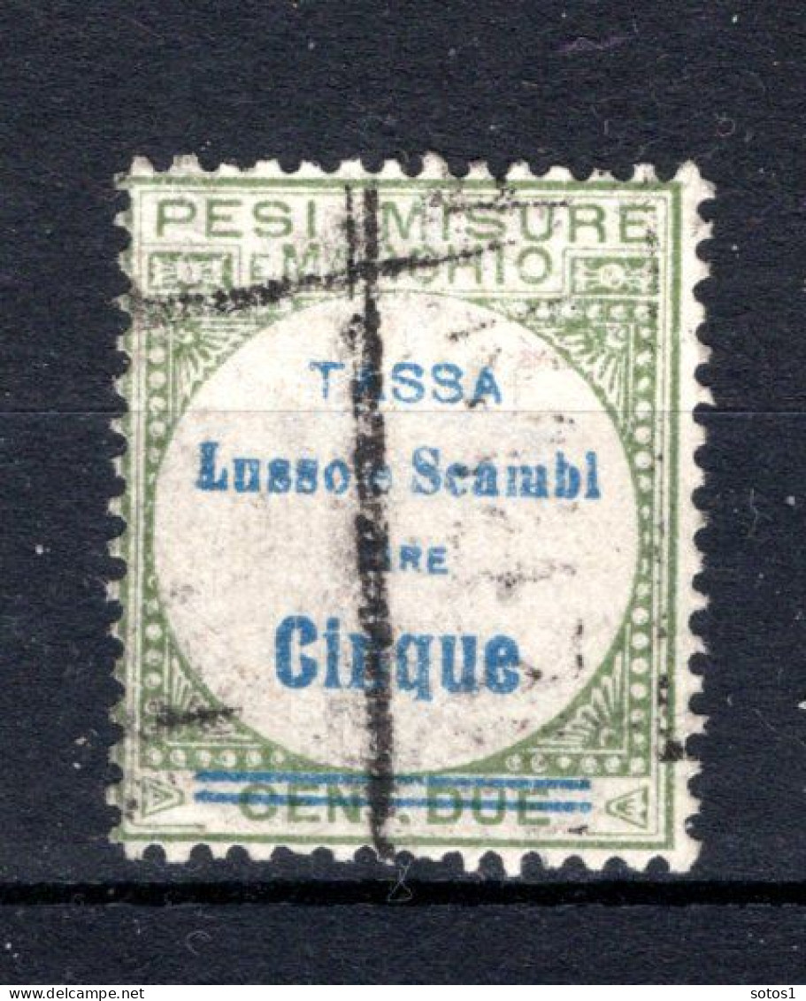 ITALIE Revenue Stamps Fiscal - 1920 Tassa Lusso E Scambi 5 Lire - Steuermarken