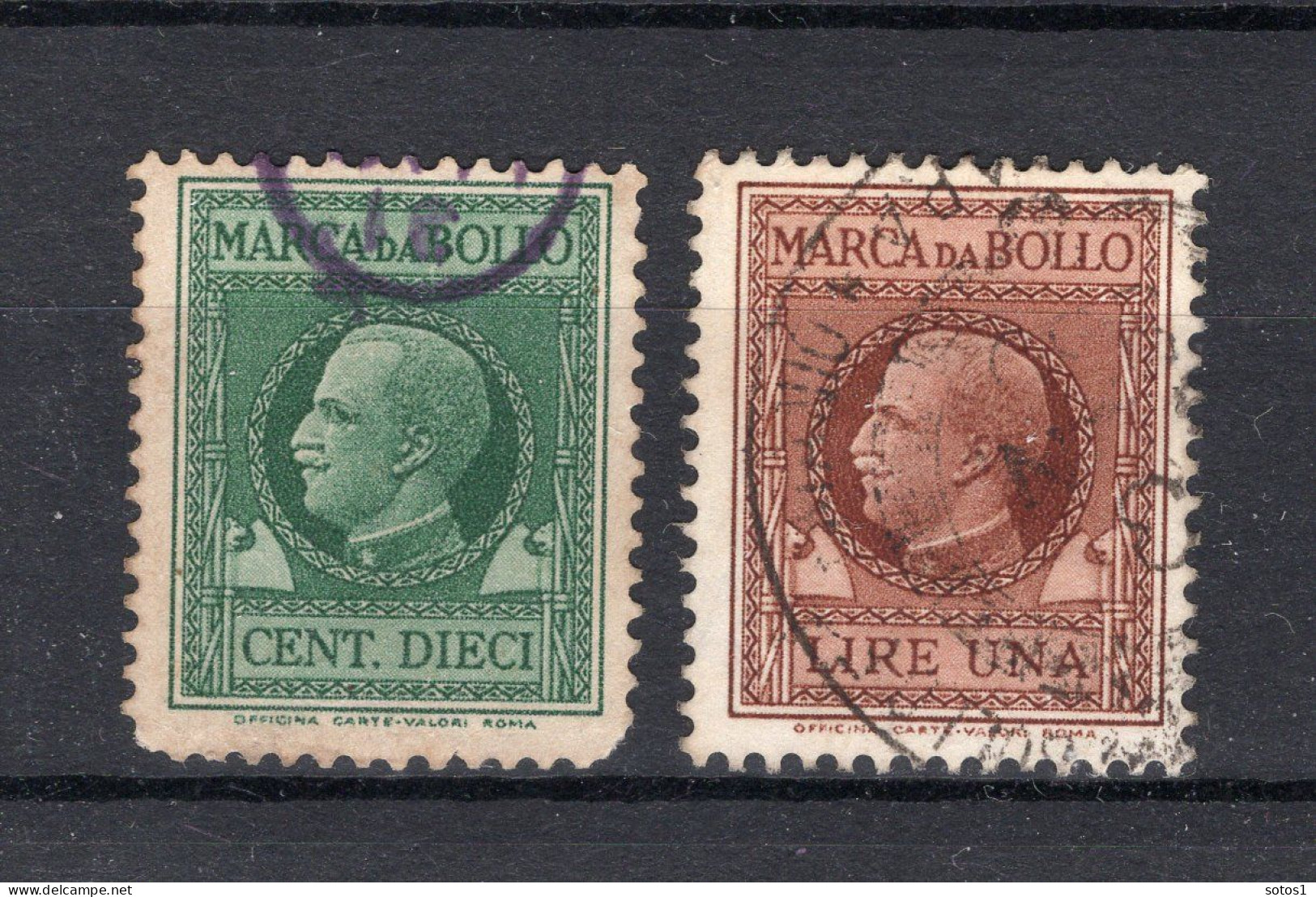 ITALIE Fiscal Stamps MARCA DA BOLLO 1930 - Steuermarken