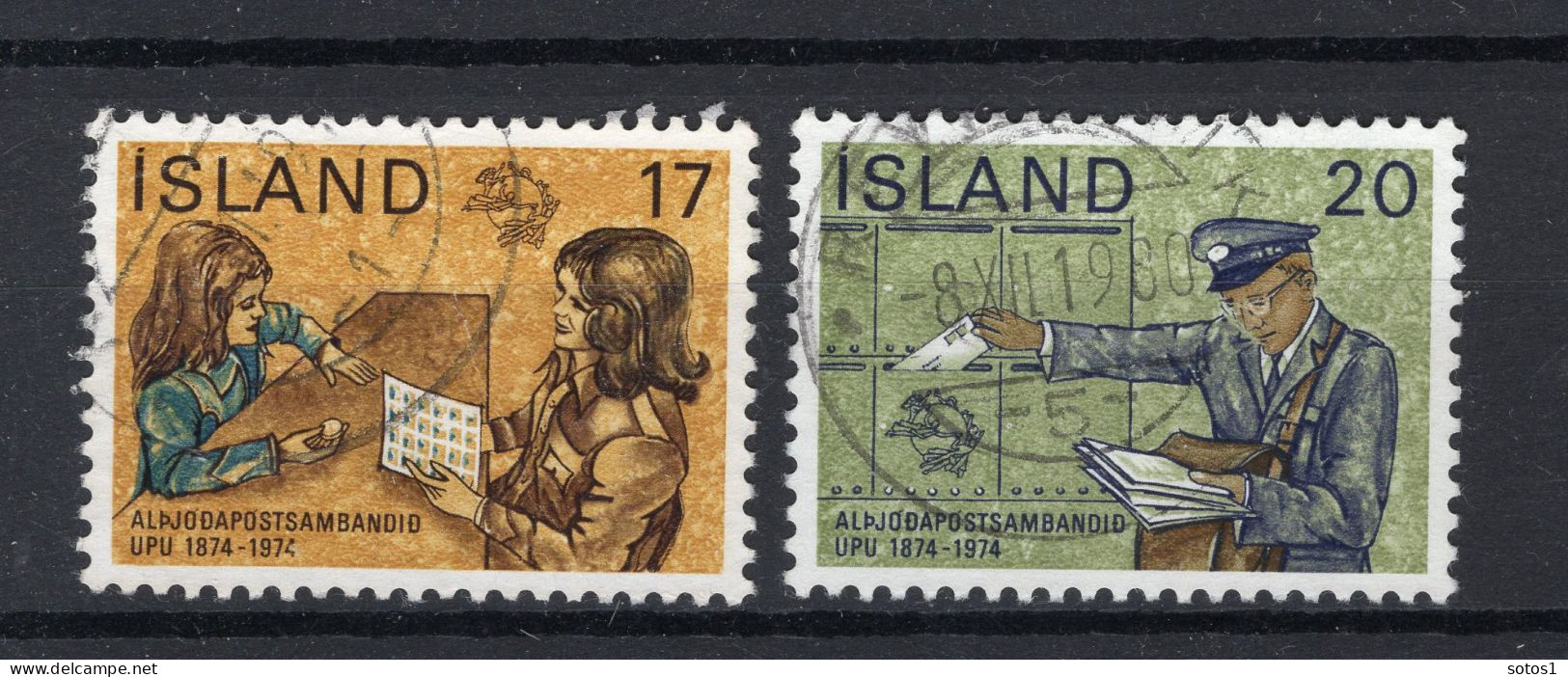 IJSLAND Yt. 451/452° Gestempeld 1974 - Used Stamps