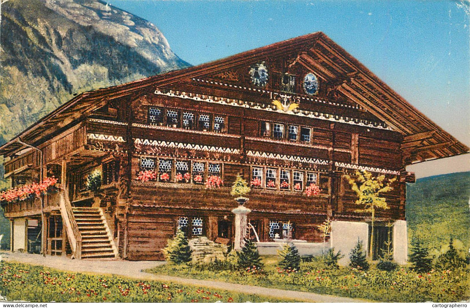 Postcard Switzerland Bernerhaus Chalet Bernois - Bern