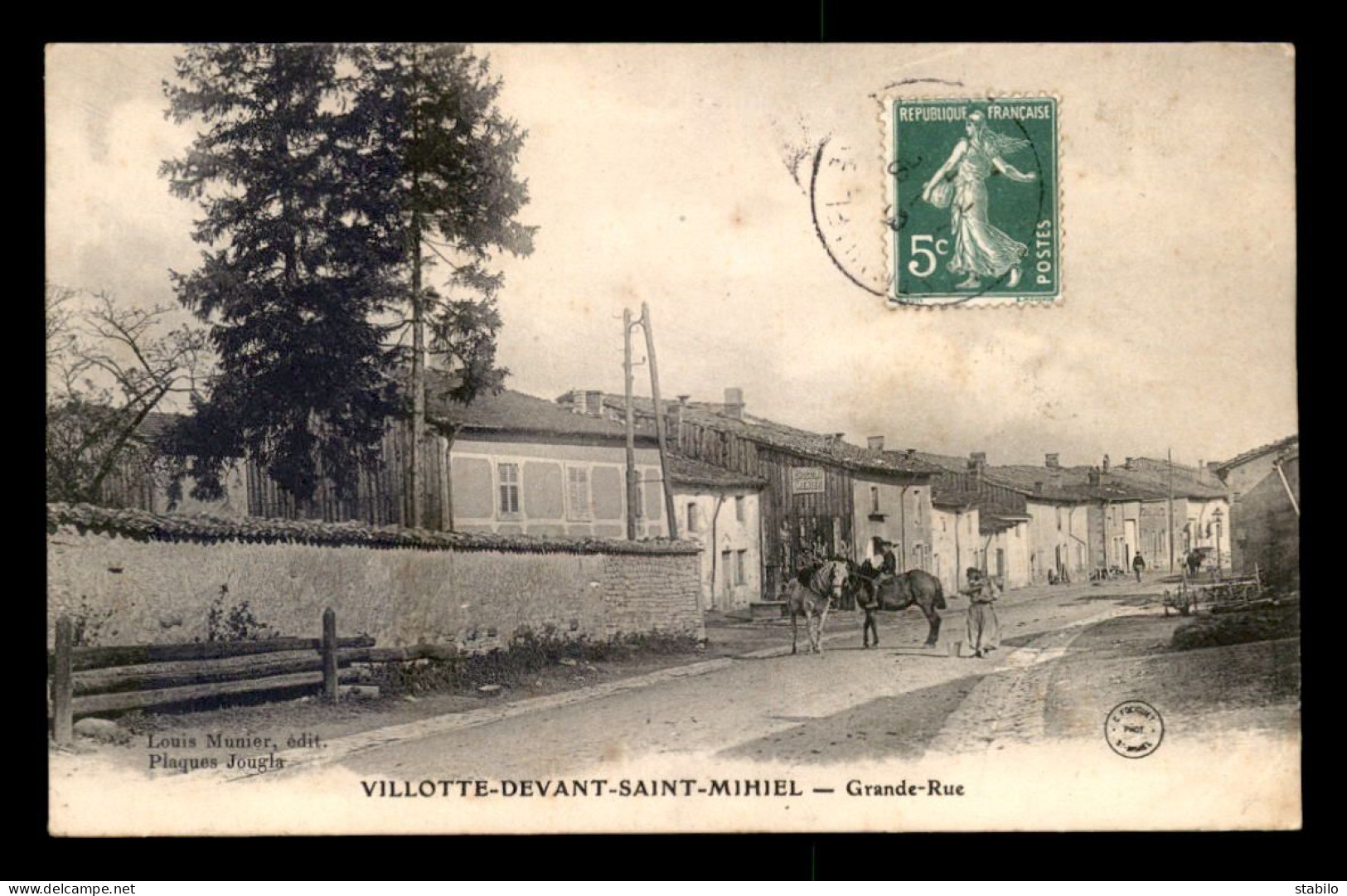 55 - VILLOTTE-DEVANT-ST-MIHIEL - GRANDE RUE - EDITEUR LOUIS MUNIER - Other & Unclassified