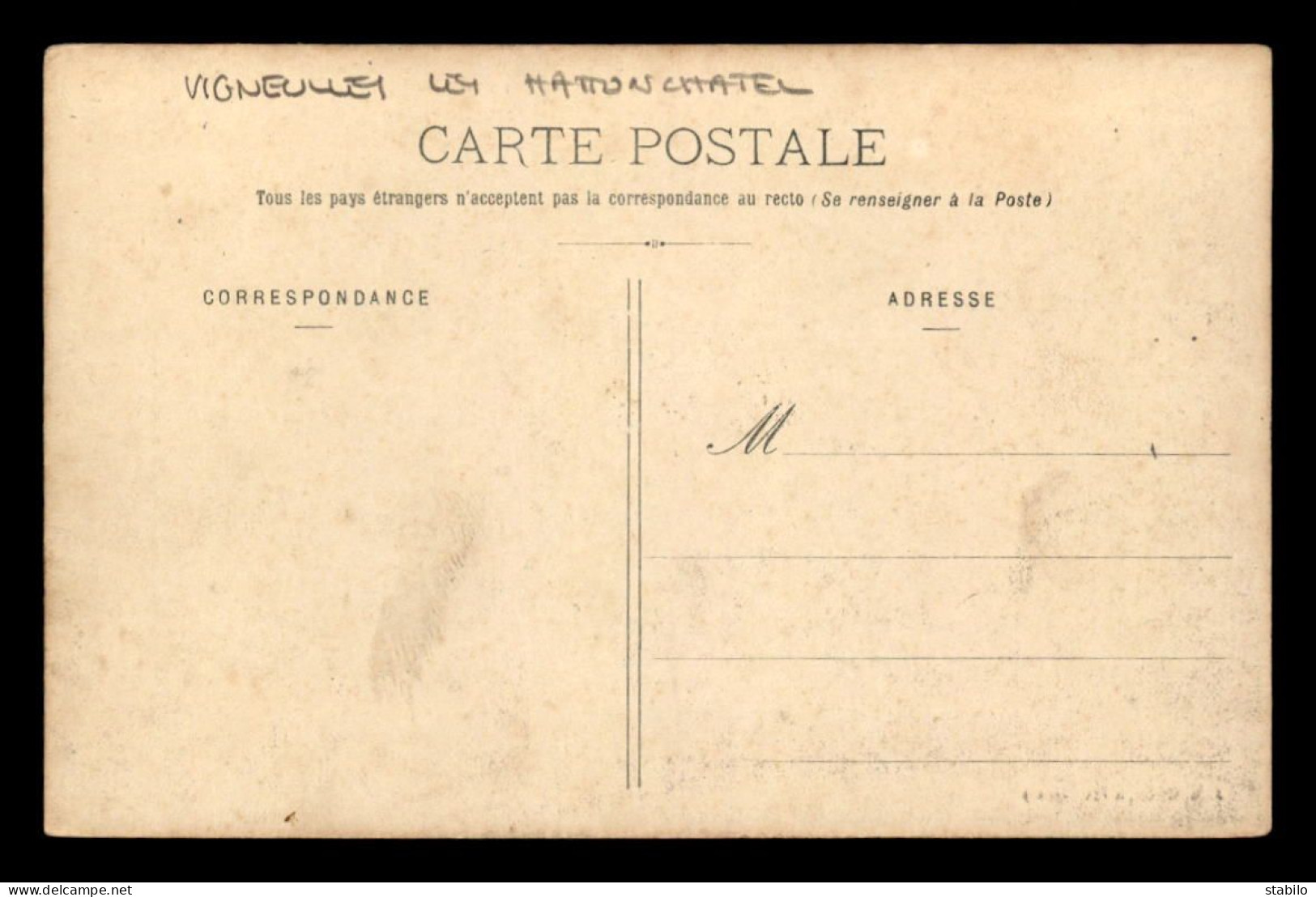 55 - VIGNEULLES-LES-HATTONCHATEL - GENDARMERIE NATIONALE - EDITEUR CASTET - CARTE RARE - Vigneulles Les Hattonchatel