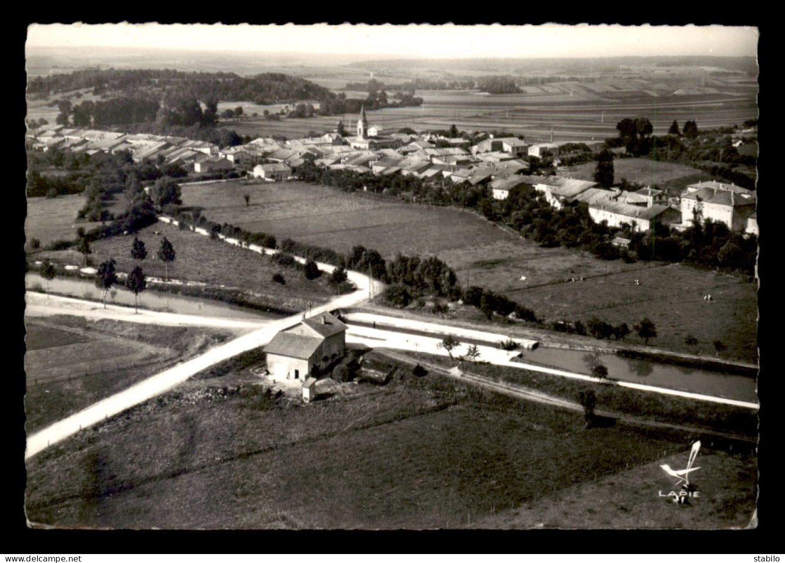 55 - TROYON - VUE AERIENNE - L'ECLUSE ET LE CANAL DE L'EST - Other & Unclassified