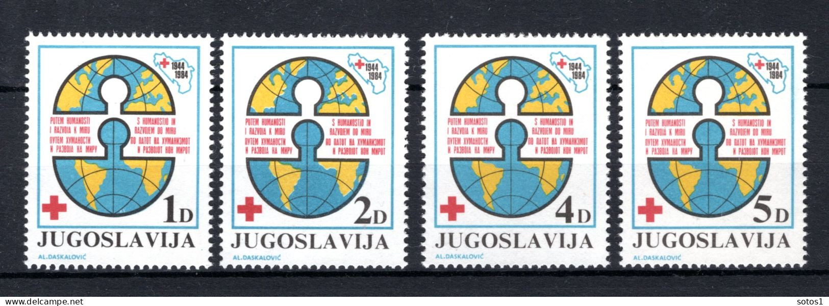 JOEGOSLAVIE Yt. B86/89 MNH Liefdadigheid 1984 - Charity Issues