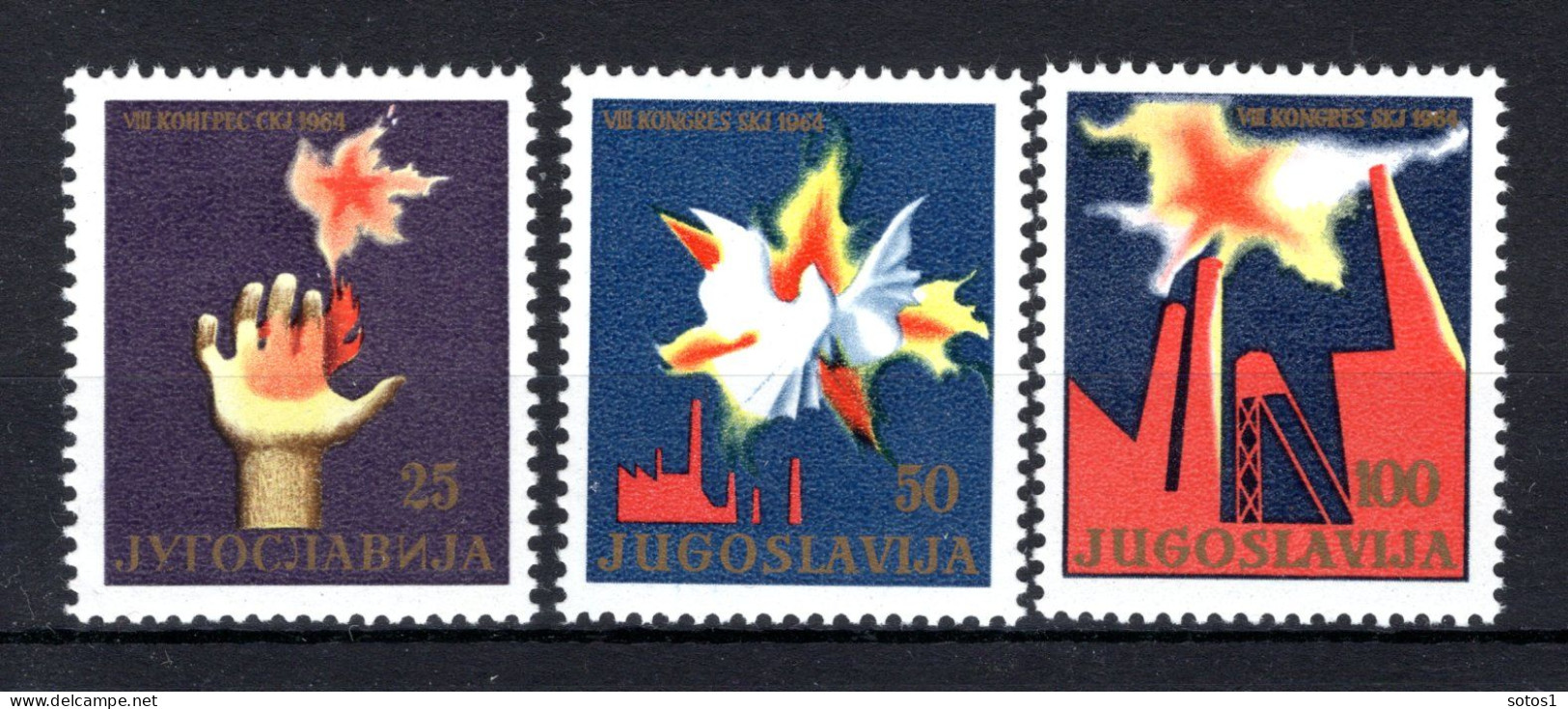 JOEGOSLAVIE Yt. 998/1000 MNH 1964 - Unused Stamps
