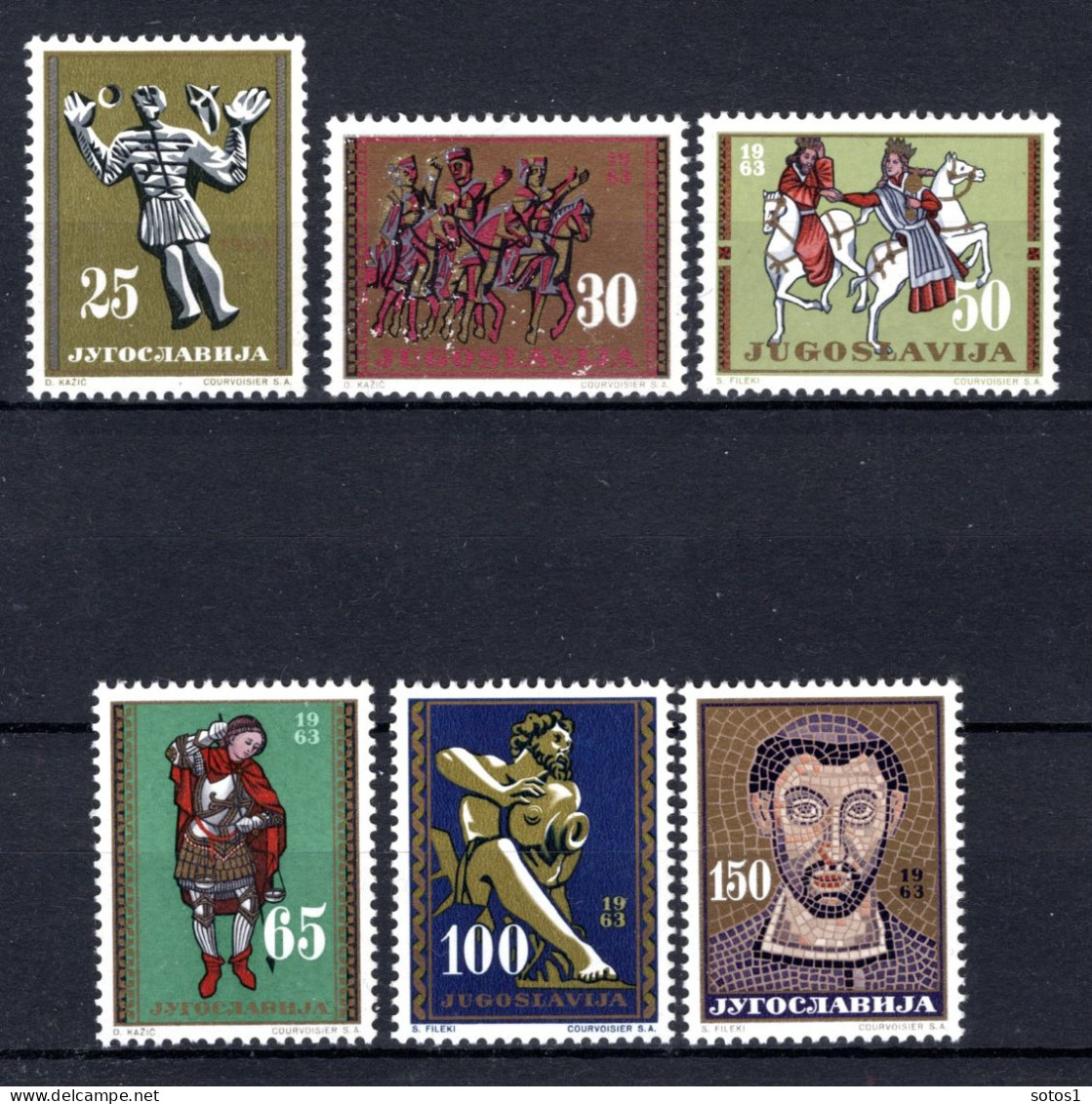 JOEGOSLAVIE Yt. 954/959 MNH 1963 - Unused Stamps