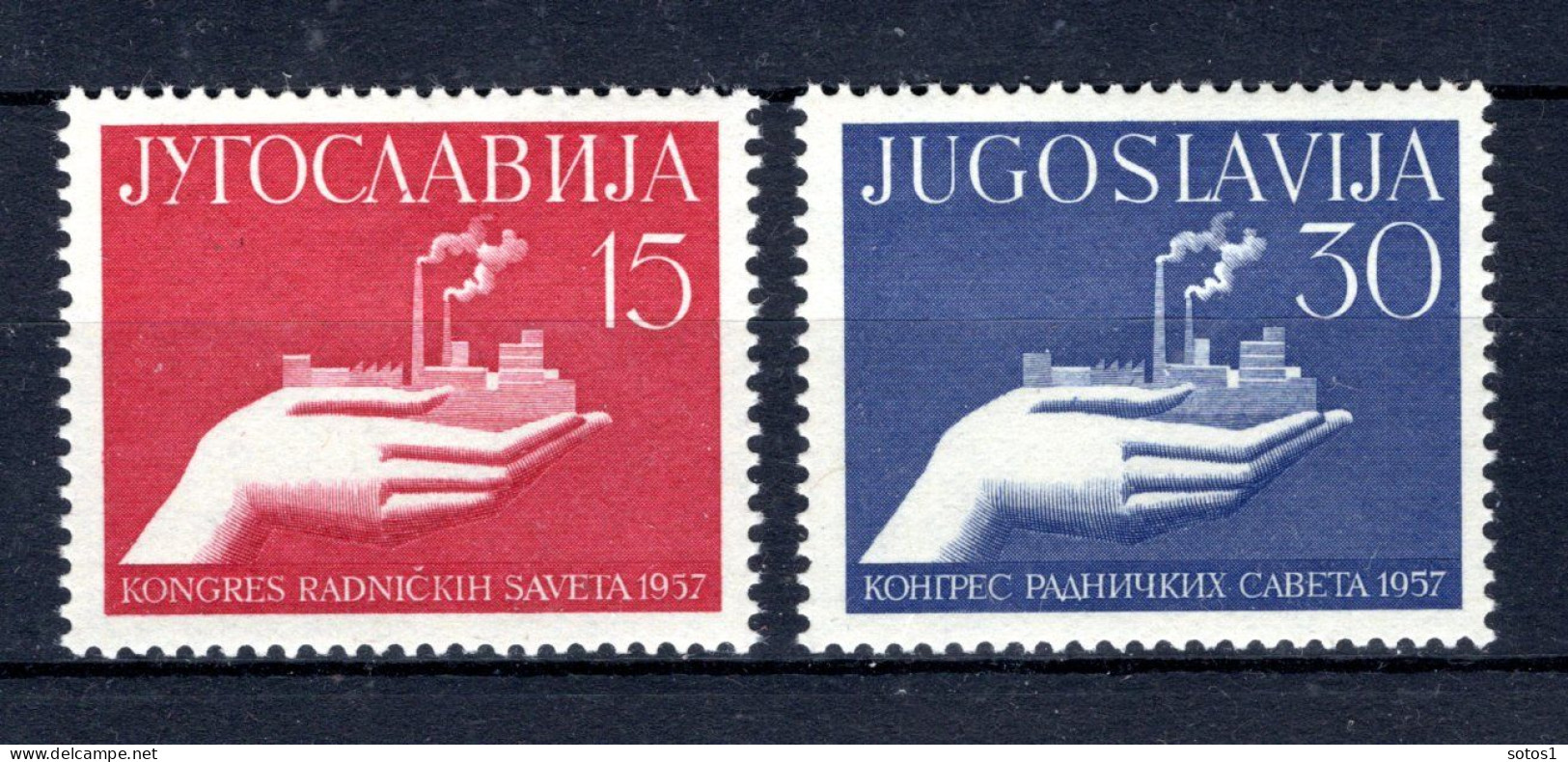 JOEGOSLAVIE Yt. 723/724 MNH 1957 - Unused Stamps