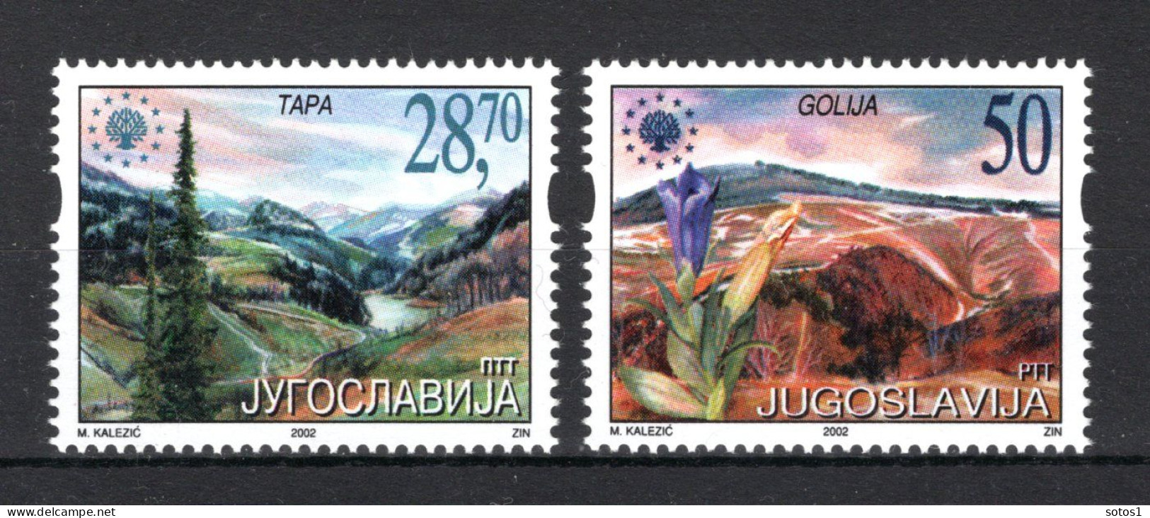 JOEGOSLAVIE Yt. 2925/2926 MNH 2002 - Unused Stamps