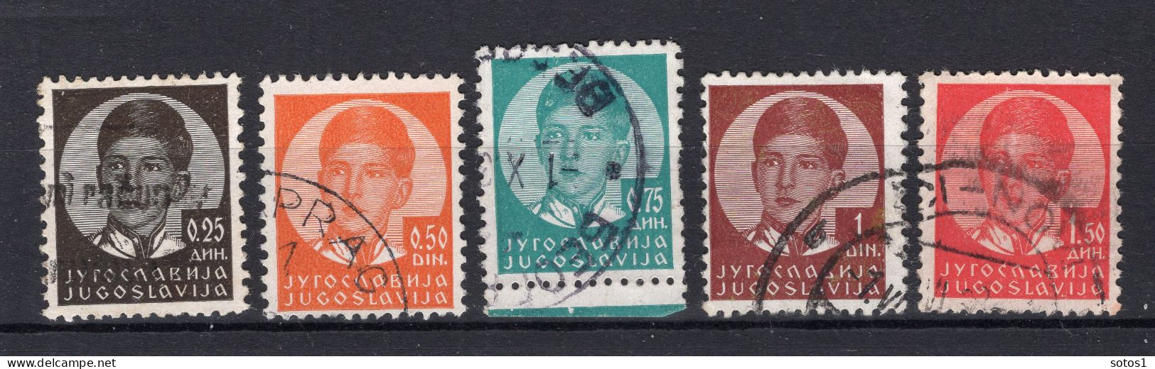 JOEGOSLAVIE Yt. 277/281° Gestempeld 1935-1936 - Used Stamps