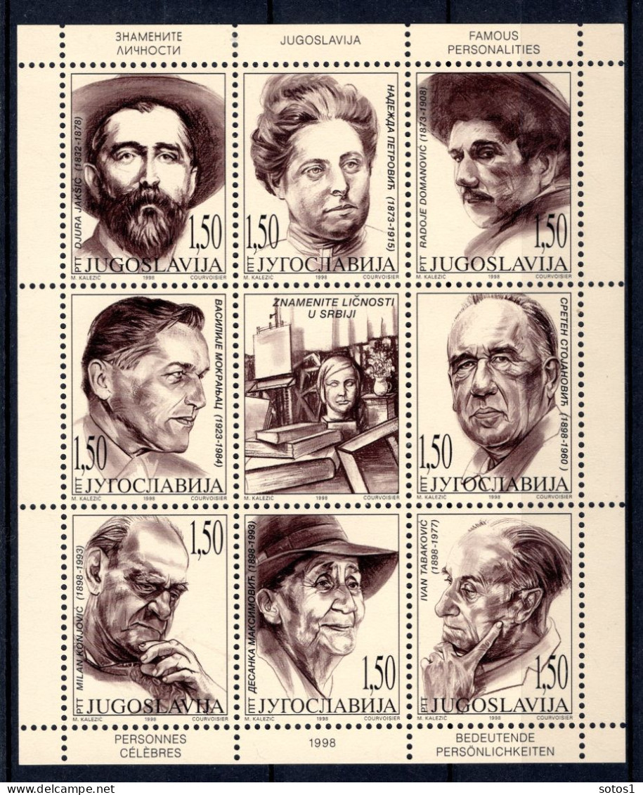 JOEGOSLAVIE Yt. 2720/2727 MNH 1998 - Unused Stamps