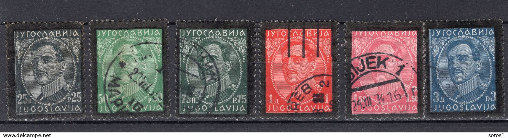 JOEGOSLAVIE Yt. 263/269° Gestempeld 1934 - Used Stamps
