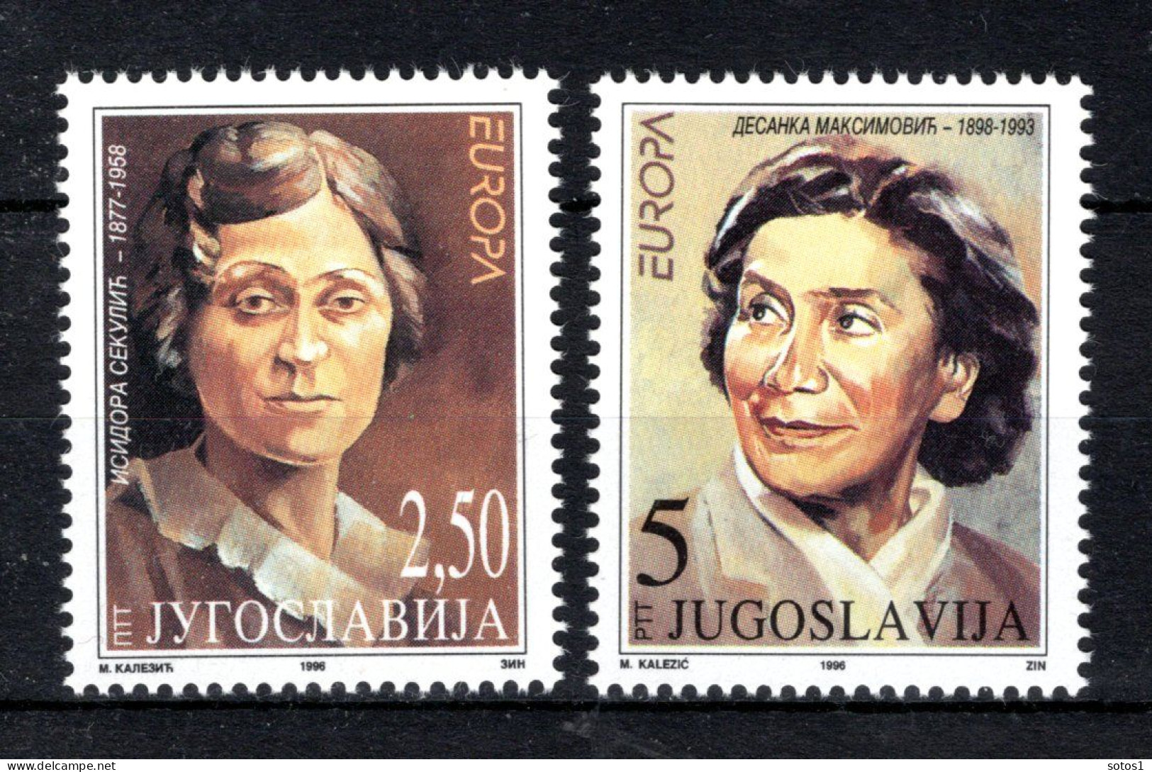 JOEGOSLAVIE Yt. 2635/2636 MNH 1996 - Nuevos