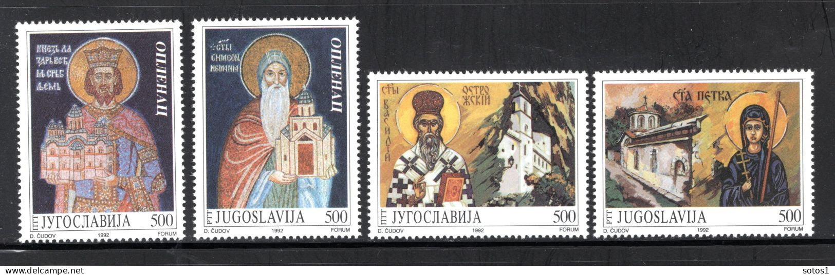JOEGOSLAVIE Yt. 2440/2443 MNH 1992 - Unused Stamps