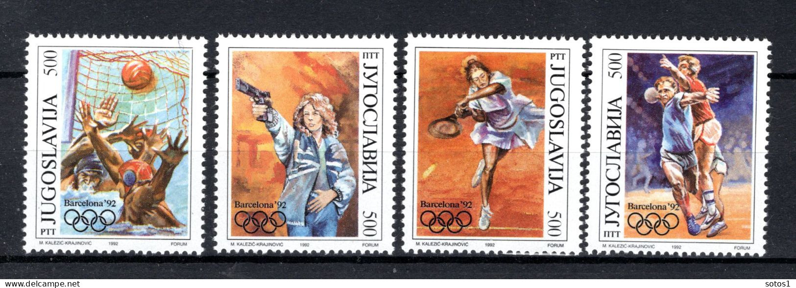 JOEGOSLAVIE Yt. 2402/2405 MNH 1992 - Unused Stamps