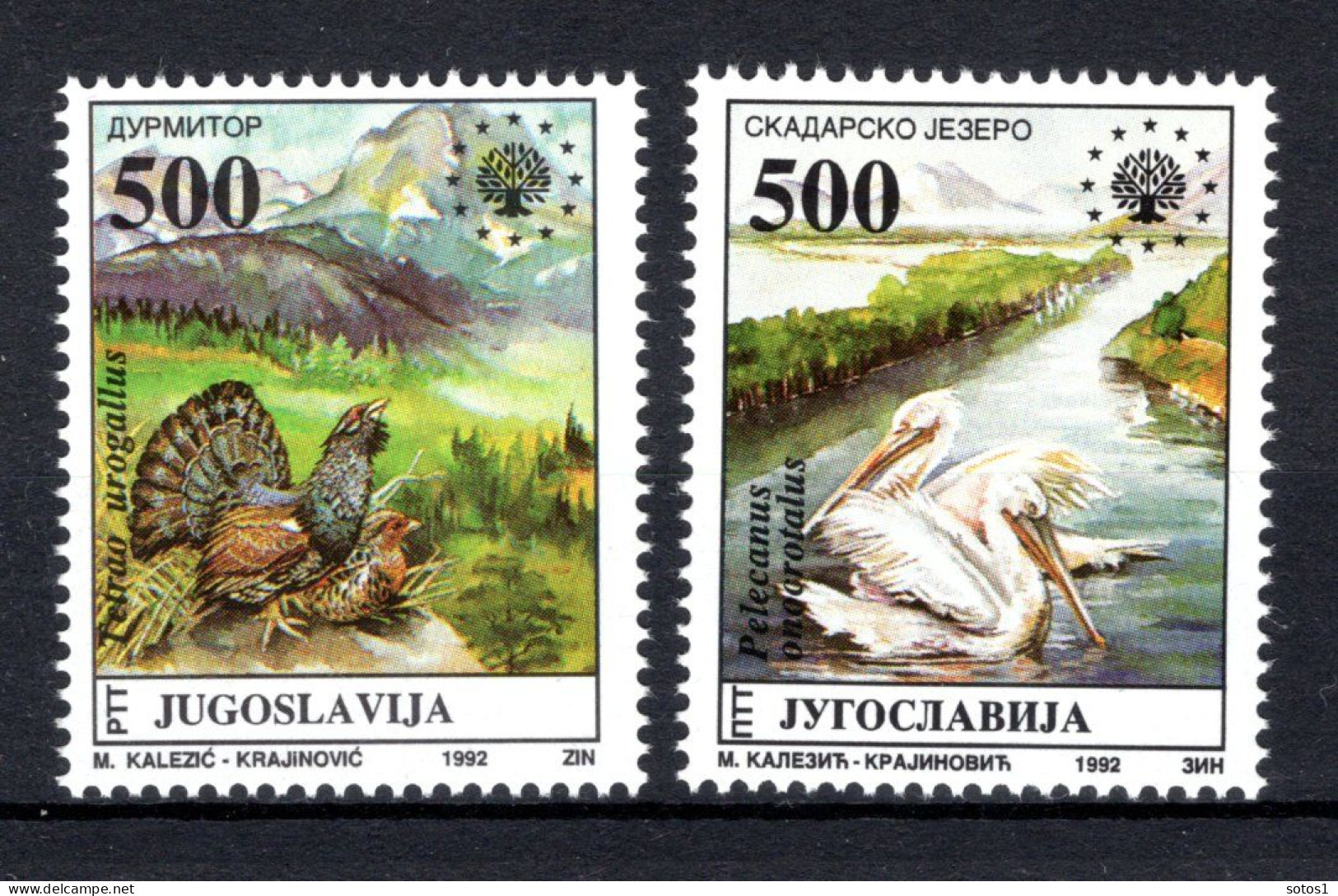 JOEGOSLAVIE Yt. 2431/2432 MNH 1992 - Unused Stamps