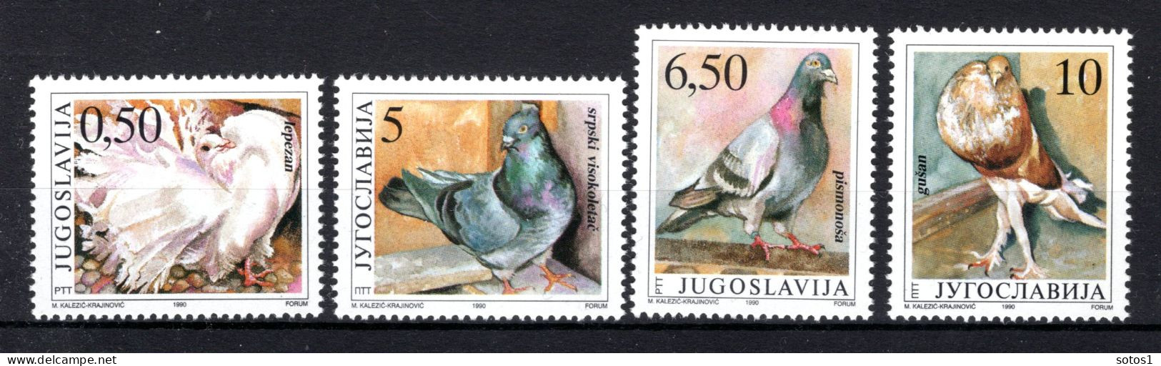 JOEGOSLAVIE Yt. 2294/2297 MNH 1990 - Unused Stamps