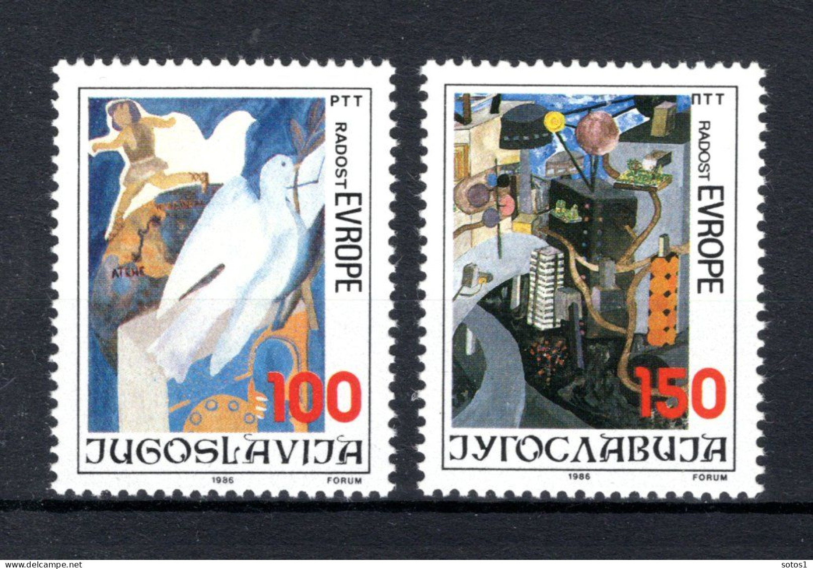 JOEGOSLAVIE Yt. 2073/2074 MNH 1986 - Neufs