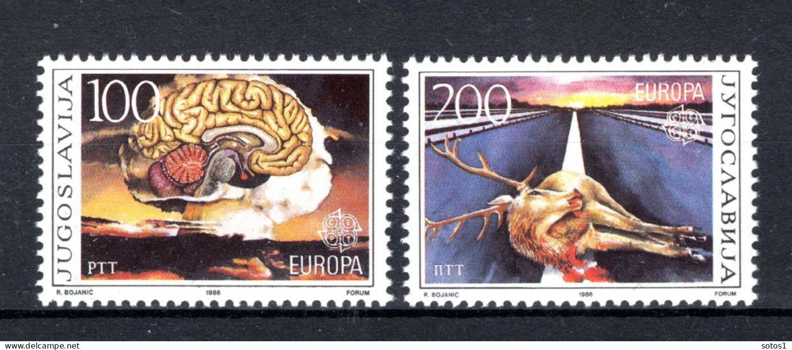 JOEGOSLAVIE Yt. 2033/2034 MNH 1986 - Unused Stamps