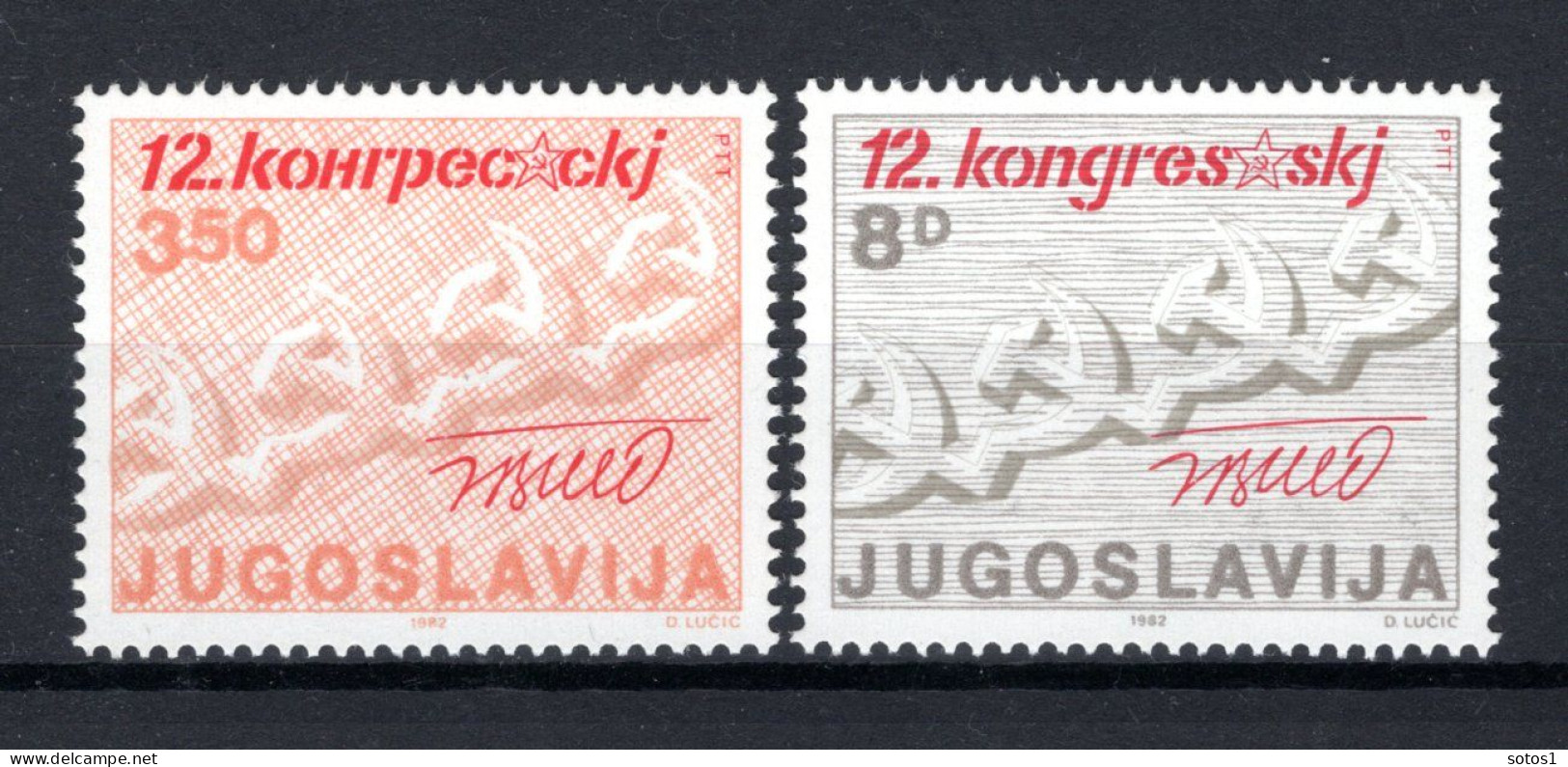 JOEGOSLAVIE Yt. 1816/1817 MNH 1982 - Neufs