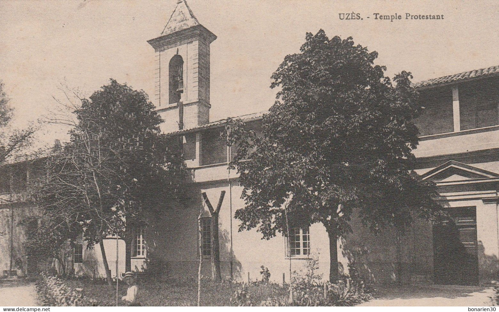 CPA  30 UZES TEMPLE PROTESTANT - Uzès