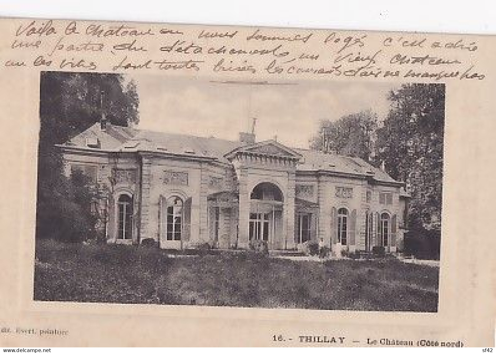 LE THILLAY                     Le Chateau. Coté  Nord - Autres & Non Classés