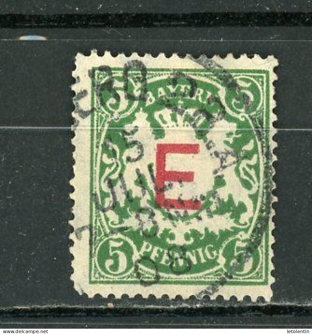 ALLEMAGNE - BAVIERE - SERVICE  N° Yvert 2 Obli. - Used