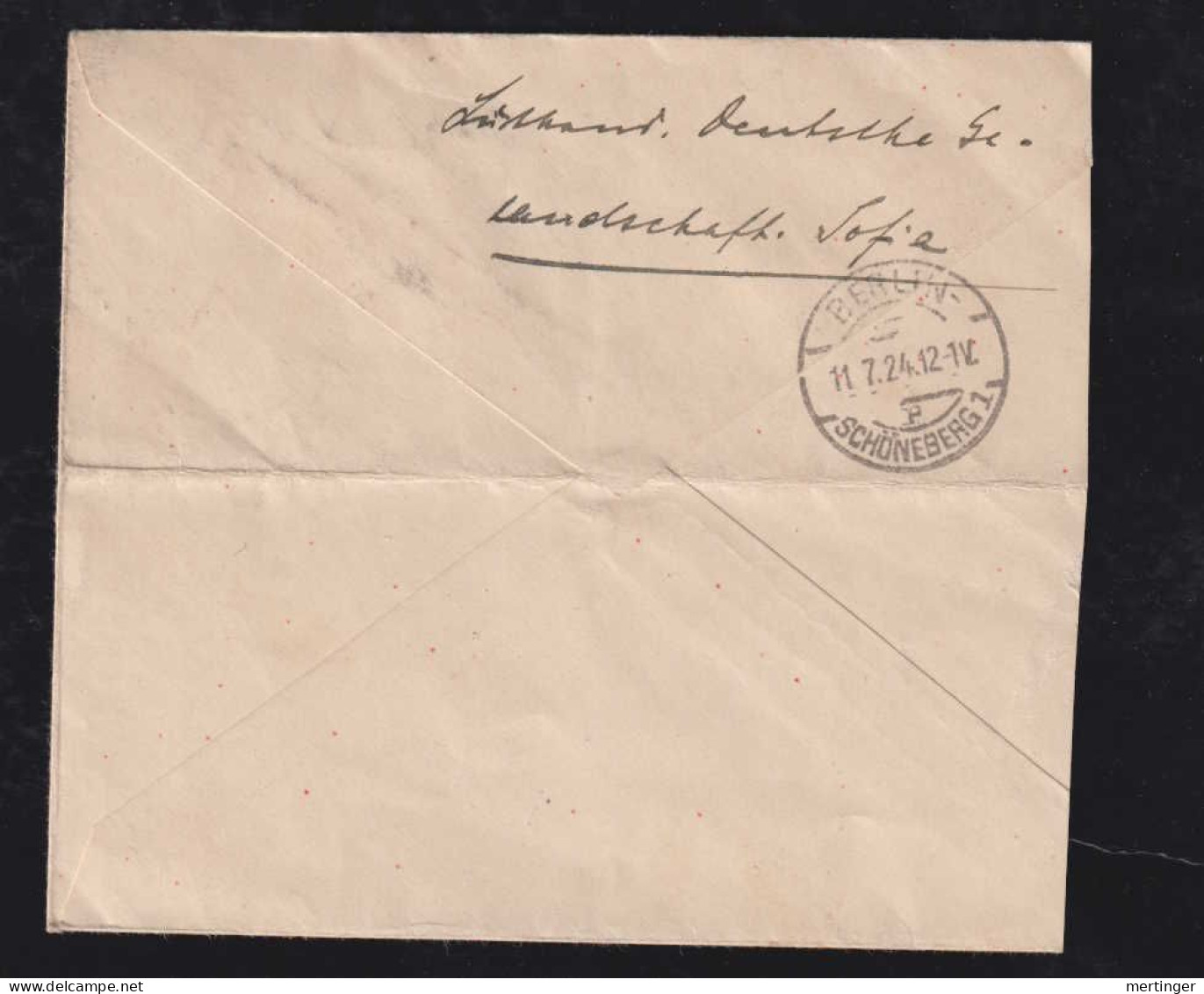 Bulgaria 1924 Registered Cover To BERLIN SCHÖNEBERG Germany - Lettres & Documents