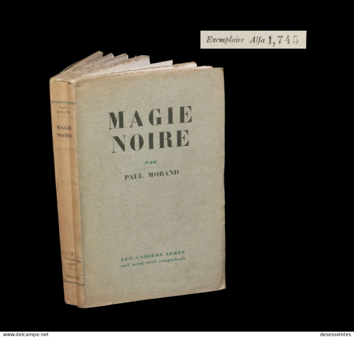 [ANTILLES AFRIQUE CONGO] MORAND (Paul) - Magie Noire. EO Num. - 1901-1940