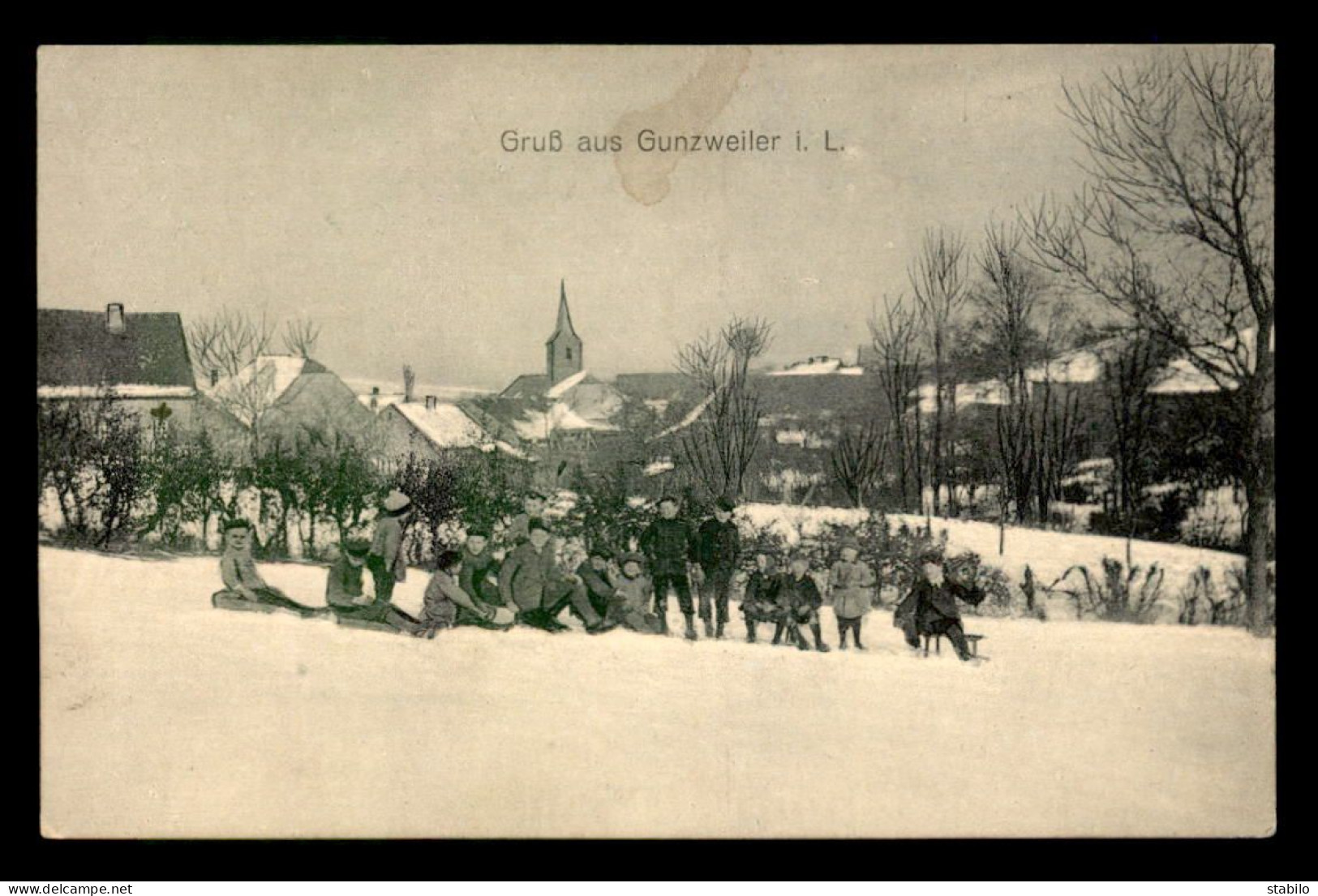 57 - GUNTZVILLER - GUNZWEILER - SOUS LA NEIGE - Otros & Sin Clasificación