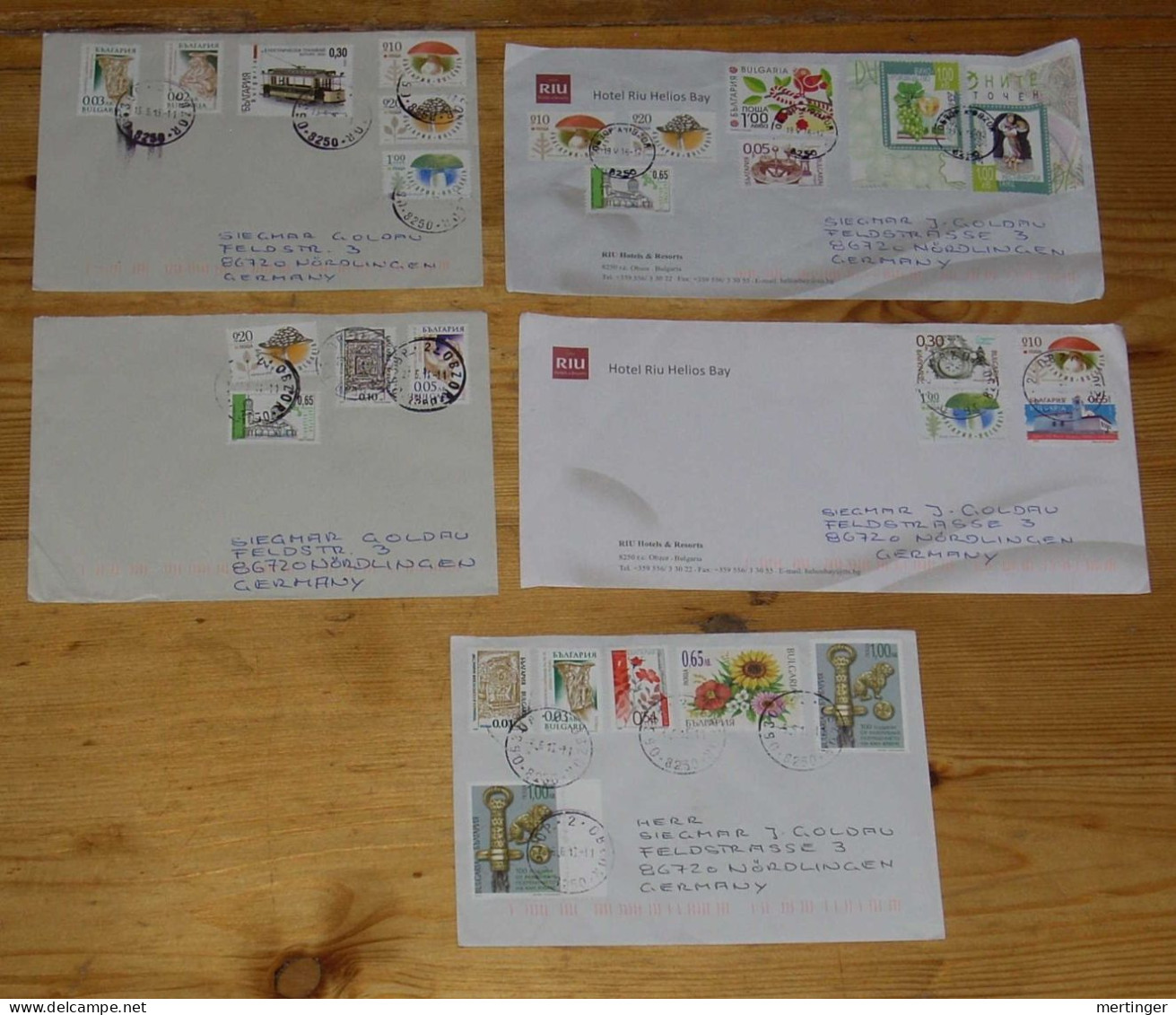 Bulgaria 2014-2017 5 Covers To Germany - Lettres & Documents