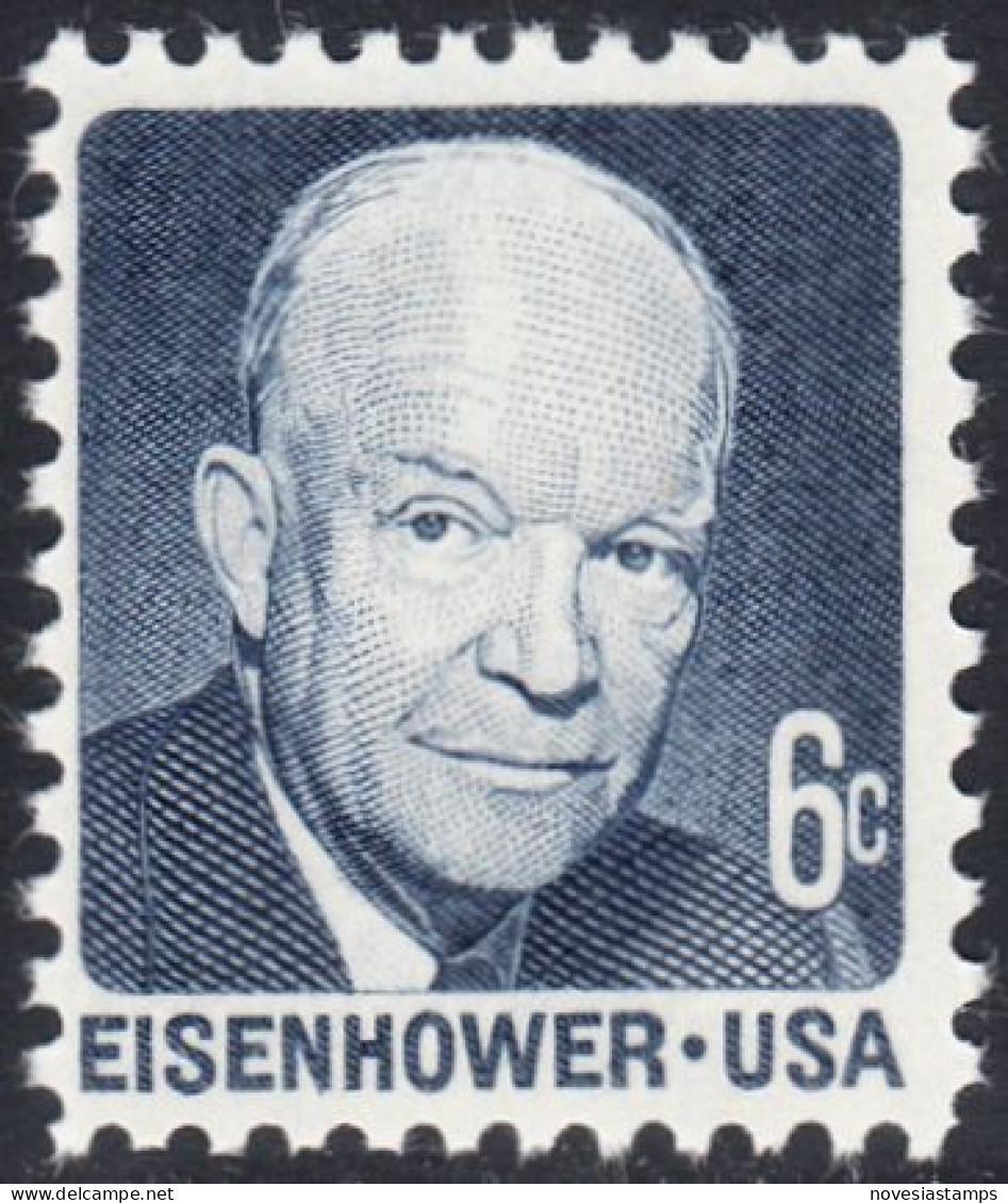 !a! USA Sc# 1393 MNH SINGLE (a1) - Dwight D. Eisenhower - Neufs