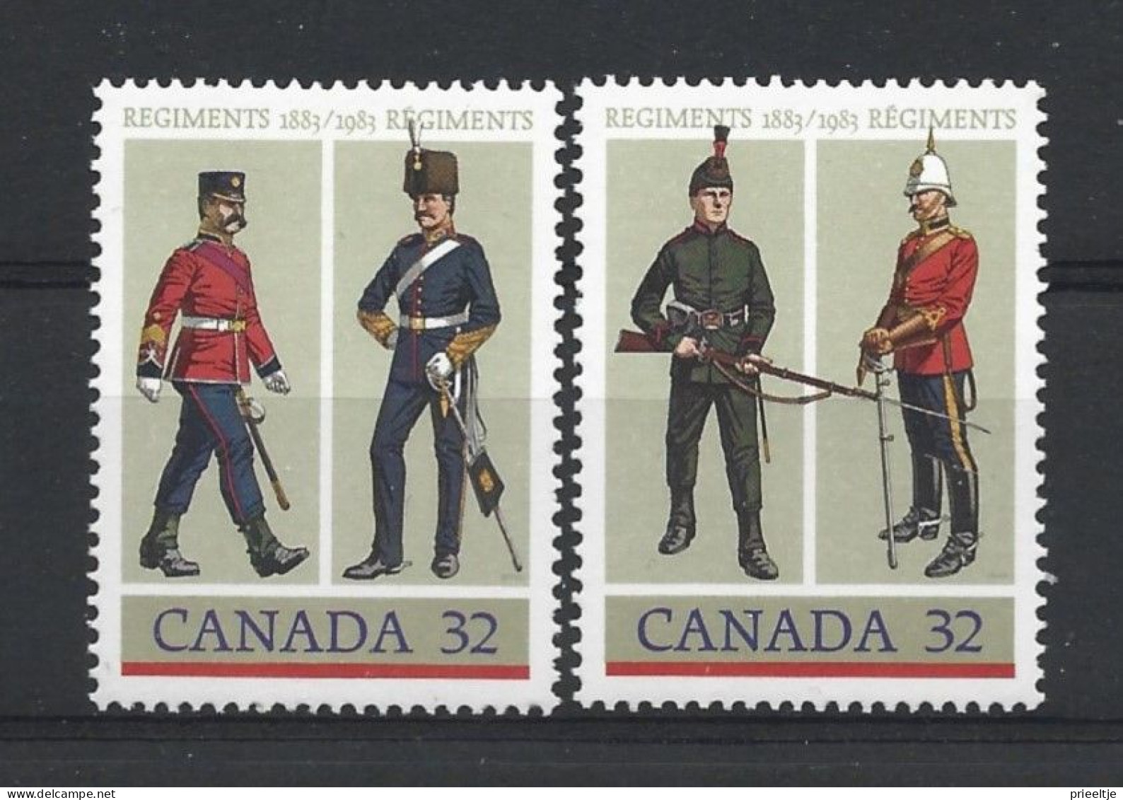 Canada 1983 Uniforms Y.T. 865/866 ** - Unused Stamps
