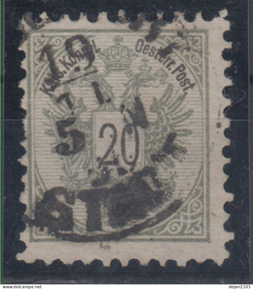 Austria 20 Kr Mi#48D Perforation 10 1/2 1883 USED - Used Stamps