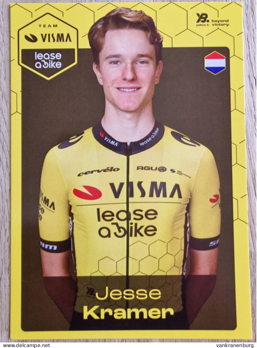 Card Jesse Kramer - Team Visma-Lease A Bike Development - 2024 - Cycling - Cyclisme - Ciclismo - Wielrennen - Cycling