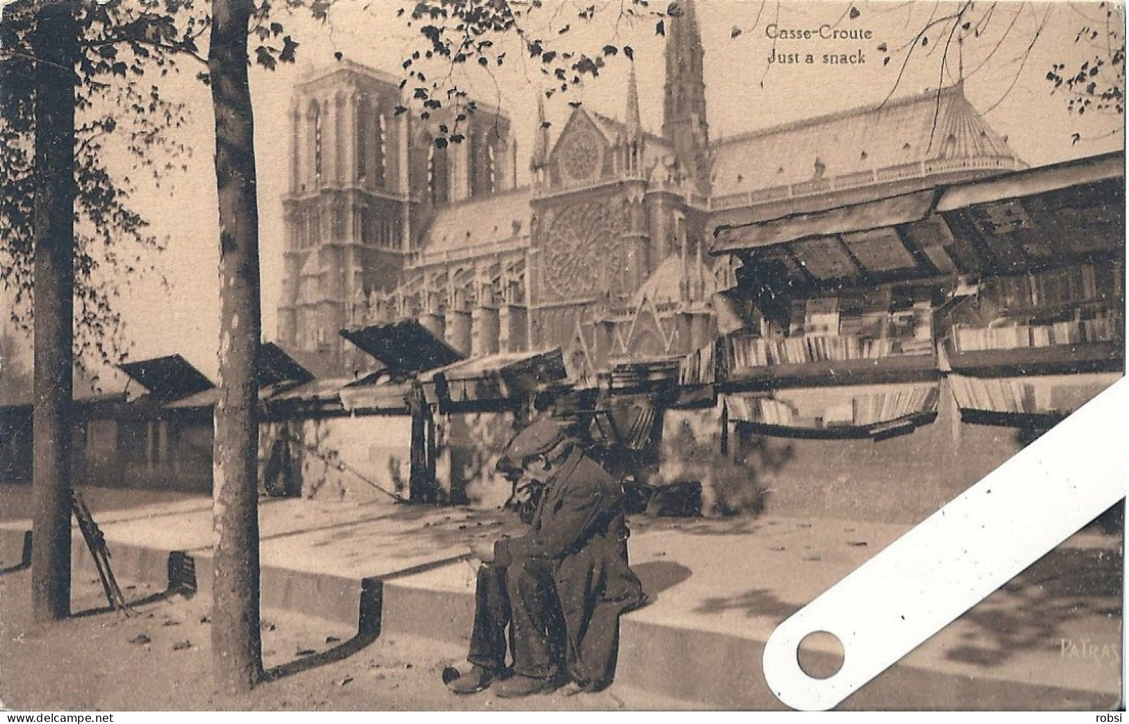 75 Paris Ignoré, édition Patras, Le Long De La Seine, 163, Casse-croute, D5354 - La Seine Et Ses Bords